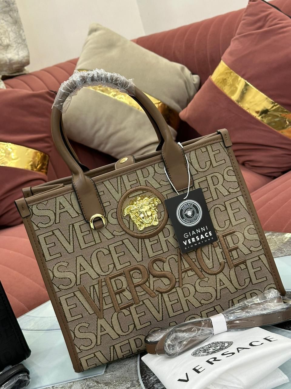 Buy First Copy Versace Medusa Tote Bag for Women - Master Quality 7A Mirror at Lowest Price Online India