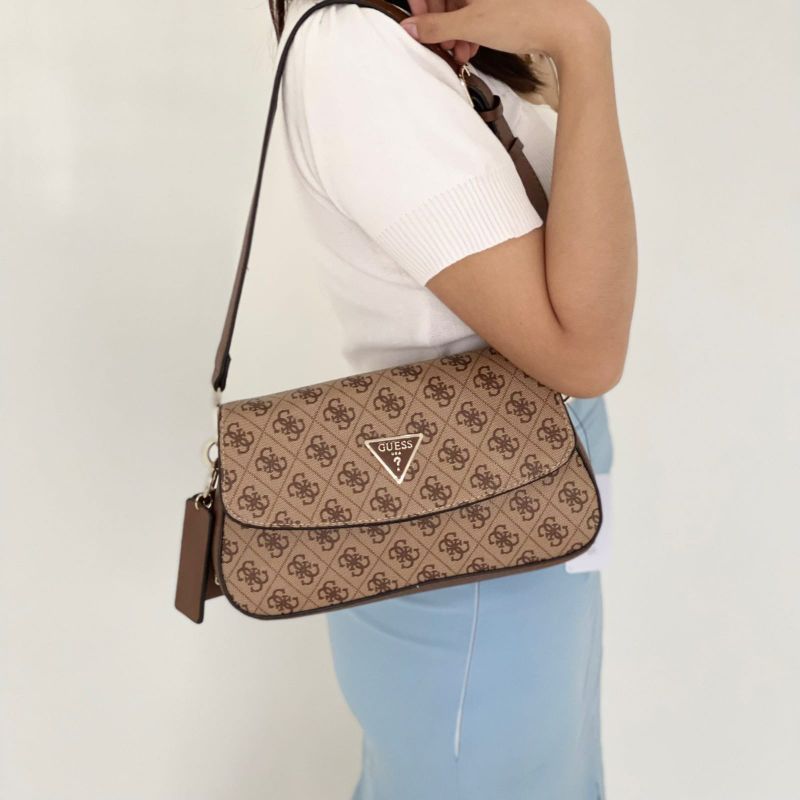 Buy First Copy Guess Cordelia Logo Flap Shoulder Bag for Women - Master Quality 7A Mirror at Lowest Price Online India