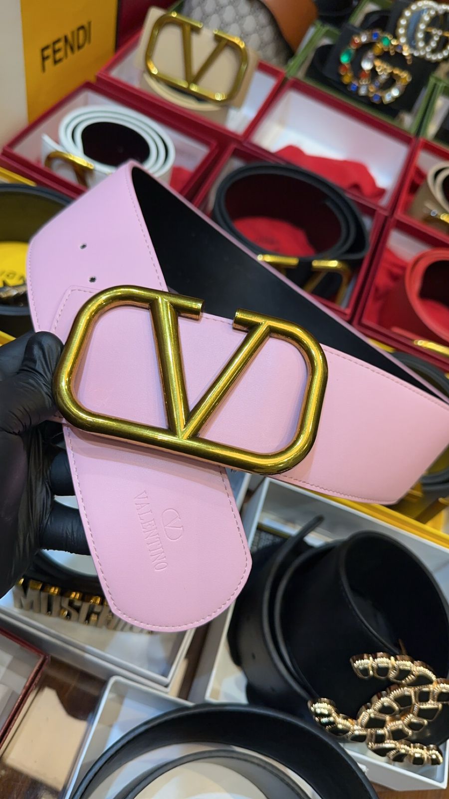 Buy First Copy Valentino Garavani VLogo Signature Belt for Women - Master Quality 7A Mirror at Lowest Price Online India