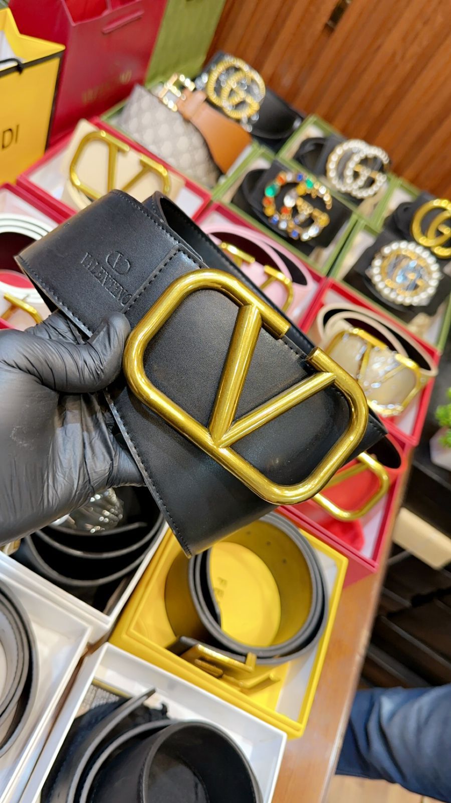 Buy First Copy Valentino Garavani VLogo Signature Belt for Women - Master Quality 7A Mirror at Lowest Price Online India