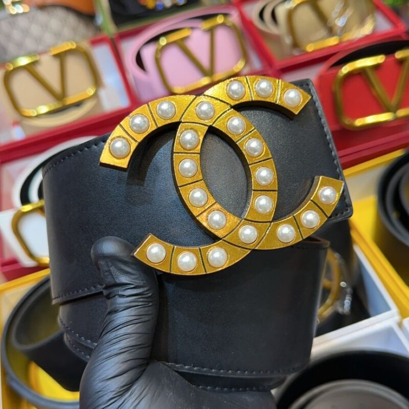 Buy First Copy Chanel Pearl Buckle Belt for Women - Master Quality 7A Mirror at Lowest Price Online India