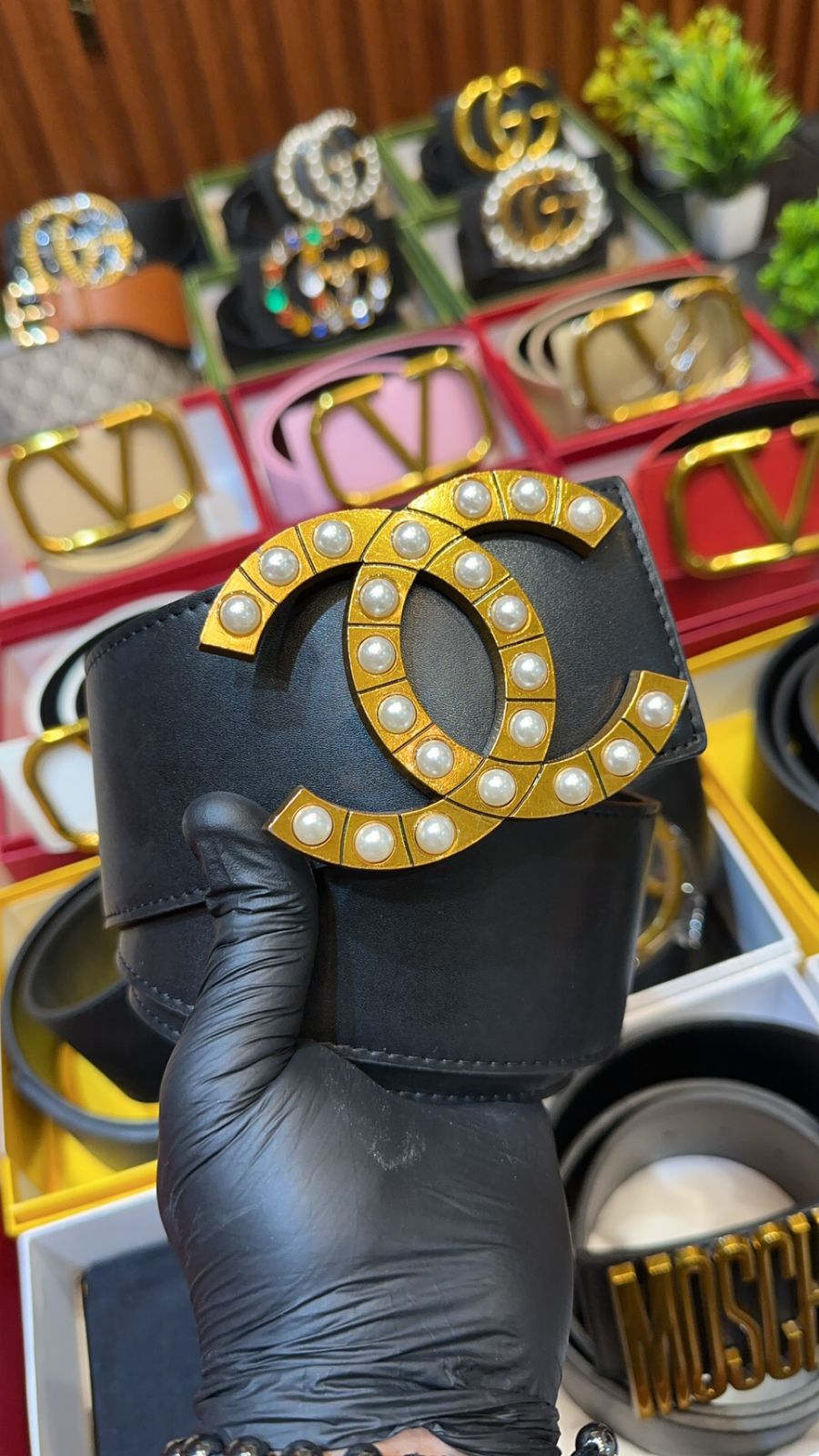 Buy First Copy Chanel Pearl Buckle Belt for Women - Master Quality 7A Mirror at Lowest Price Online India