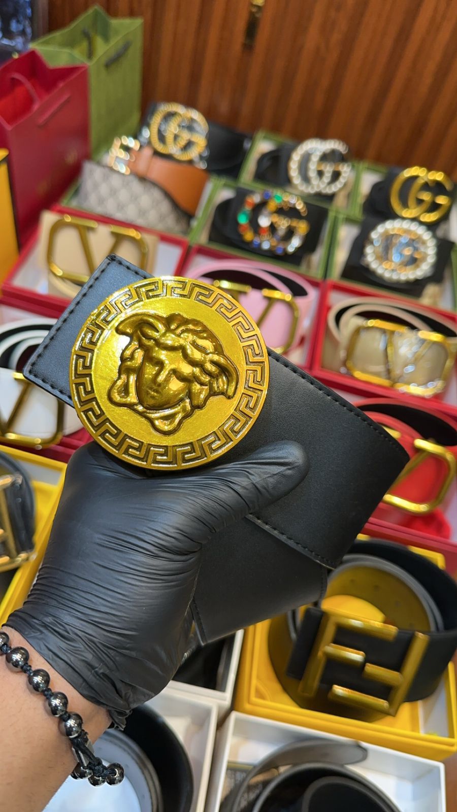 Buy First Copy Versace Medusa Head Belt for Women - Master Quality 7A Mirror at Lowest Price Online India