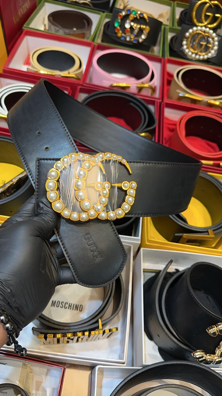 Buy First Copy Gucci GG Marmont Leather Belt for Women - Master Quality 7A Mirror at Lowest Price Online India