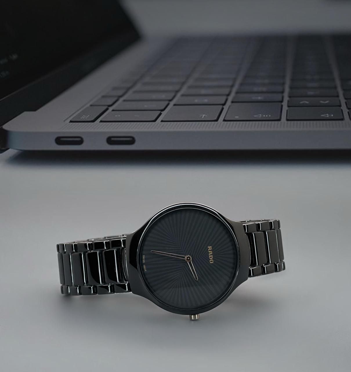 Buy First Copy Rado True Thinline x Great Gardens of the World Watch – R27113152 34mm (Black) - Master Quality 7A Mirror at Lowest Price Online India