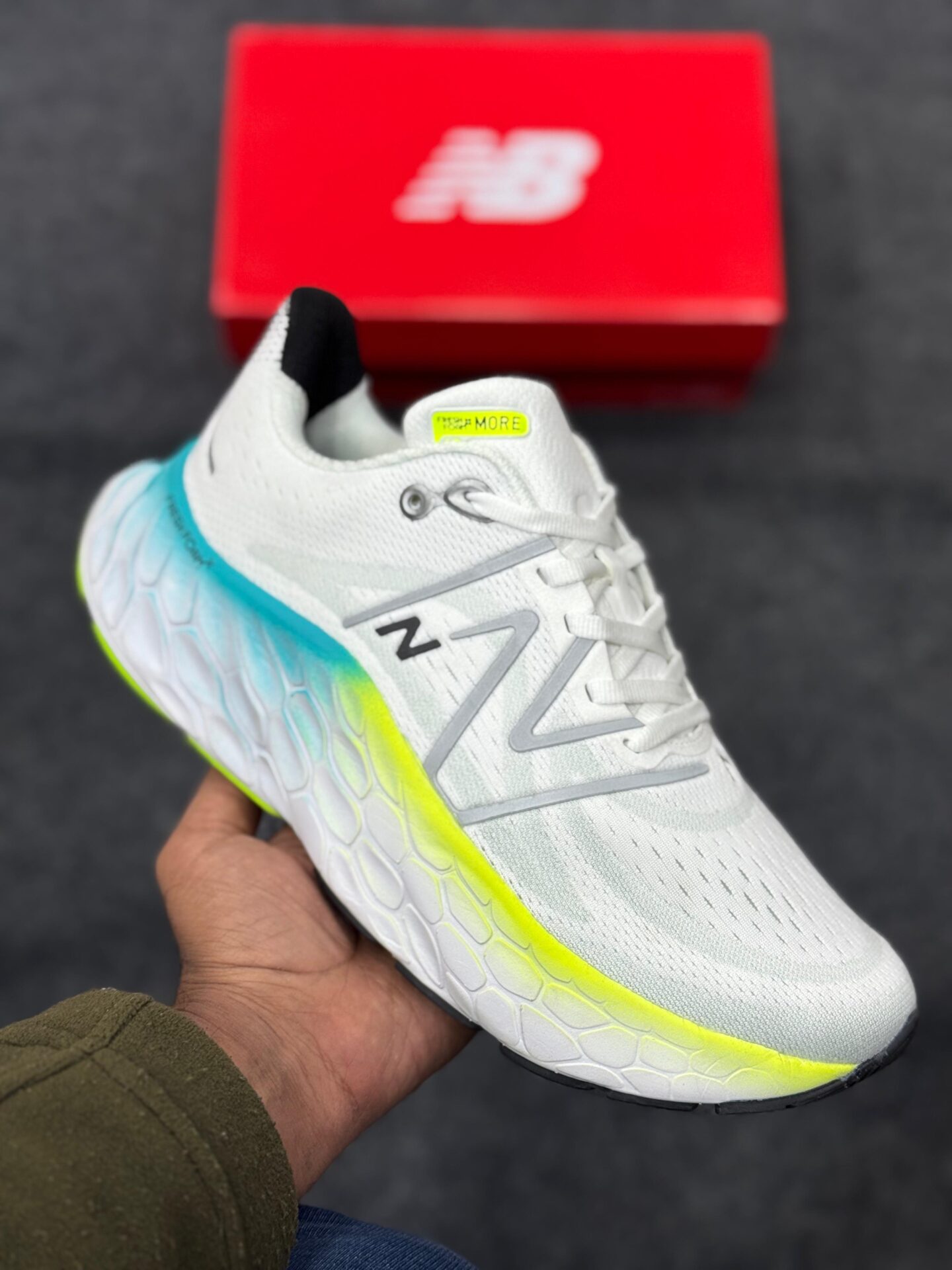Buy First Copy New Balance Fresh Foam More V4 Running Shoes - Master Quality 7A Mirror at Lowest Price Online India