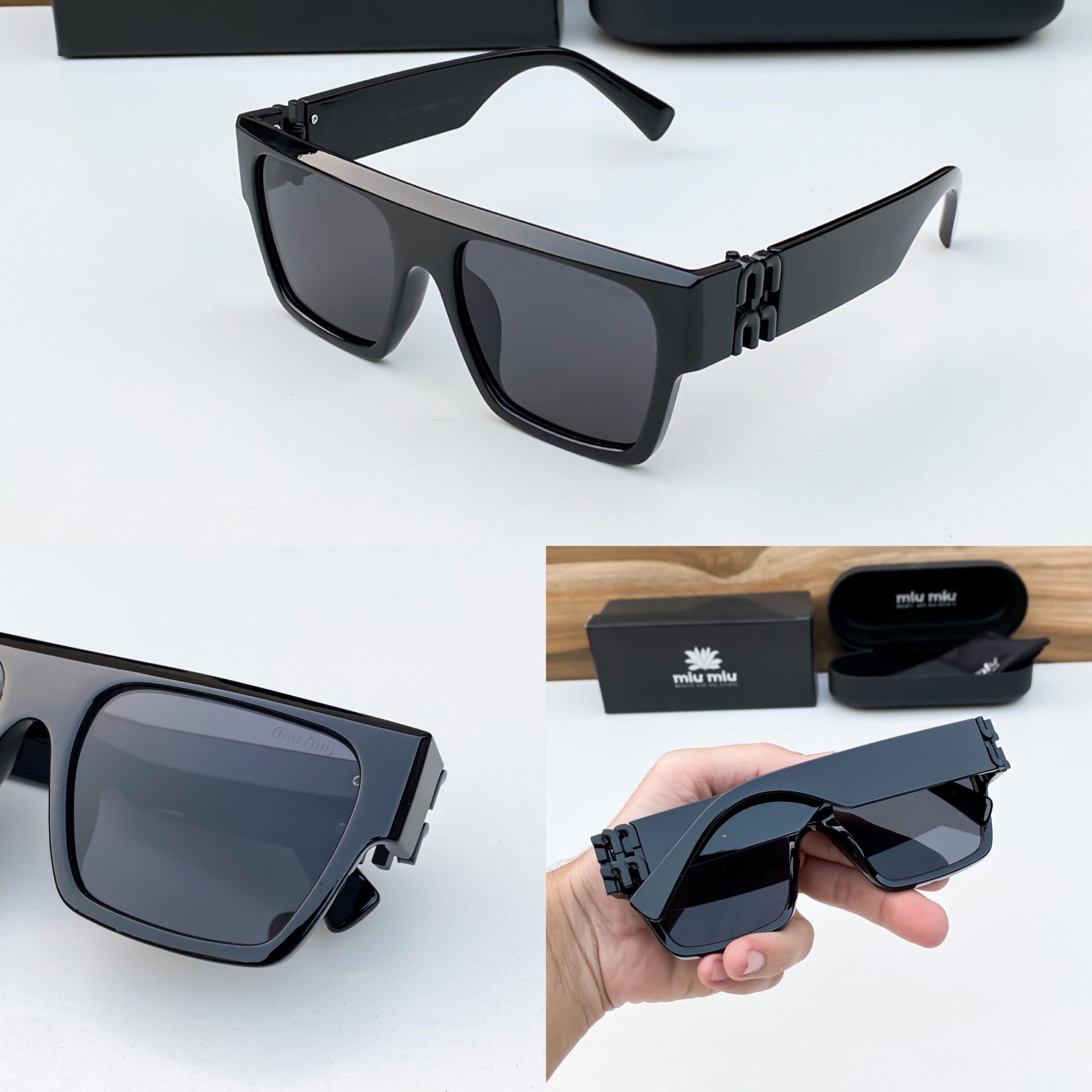 Buy First Copy Miu Miu Square Sunglasses for Unisex - Master Quality 7A Mirror at Lowest Price Online India