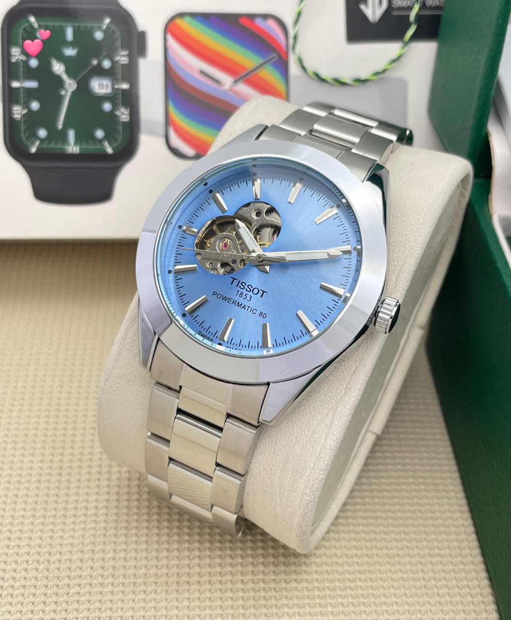 Buy First Copy Tissot 1853 Powermatic 80 Automatic Watch For Men - Master Quality 7A Mirror at Lowest Price Online India