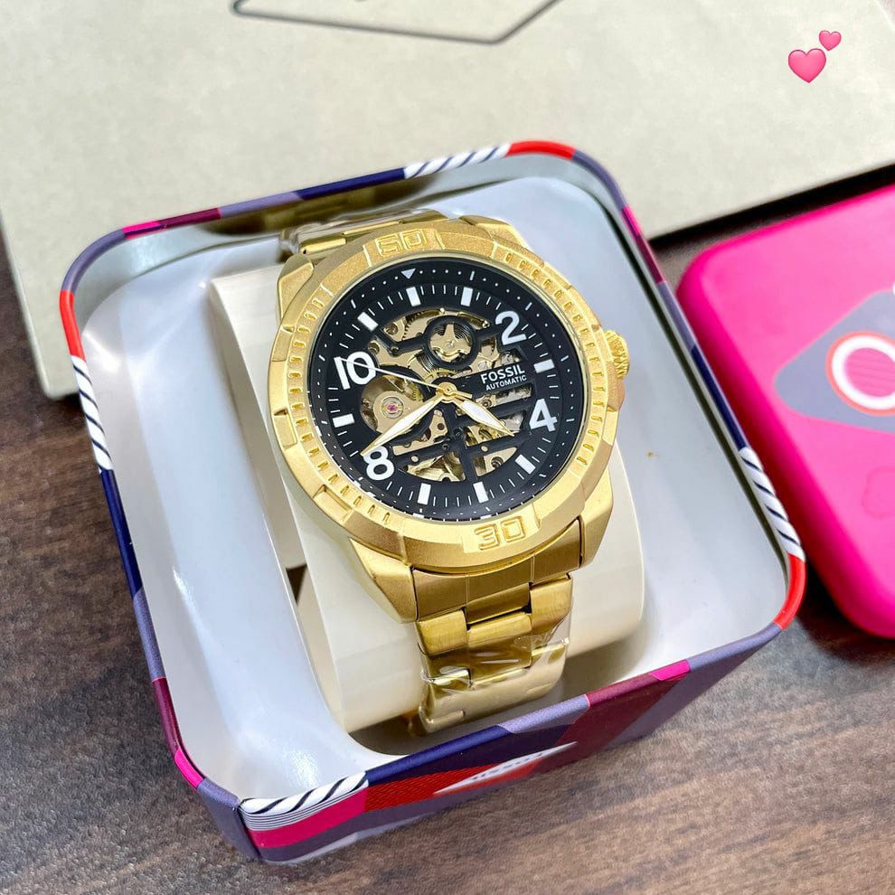 Buy First Copy Fossil Mechanical Chase Timer Automatic Watch For Men - Master Quality 7A Mirror at Lowest Price Online India
