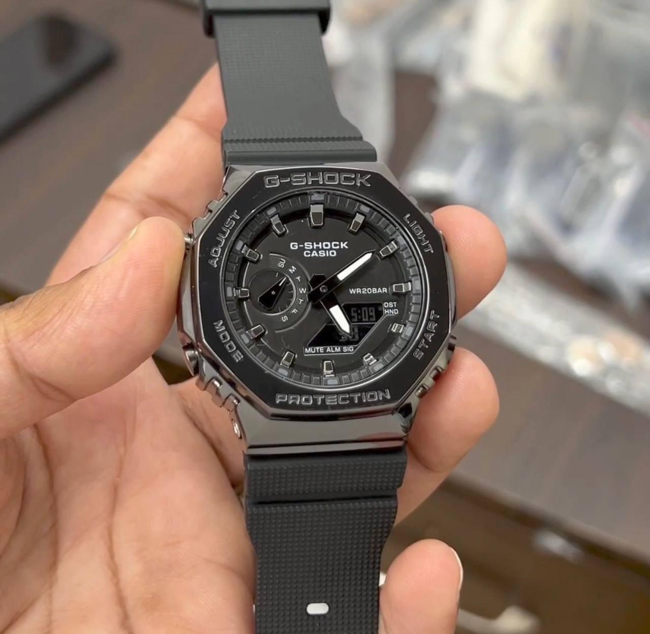Buy First Copy G-Shock GM-2100G-1A Full Metal Watch With Resin Strap - Master Quality 7A Mirror at Lowest Price Online India