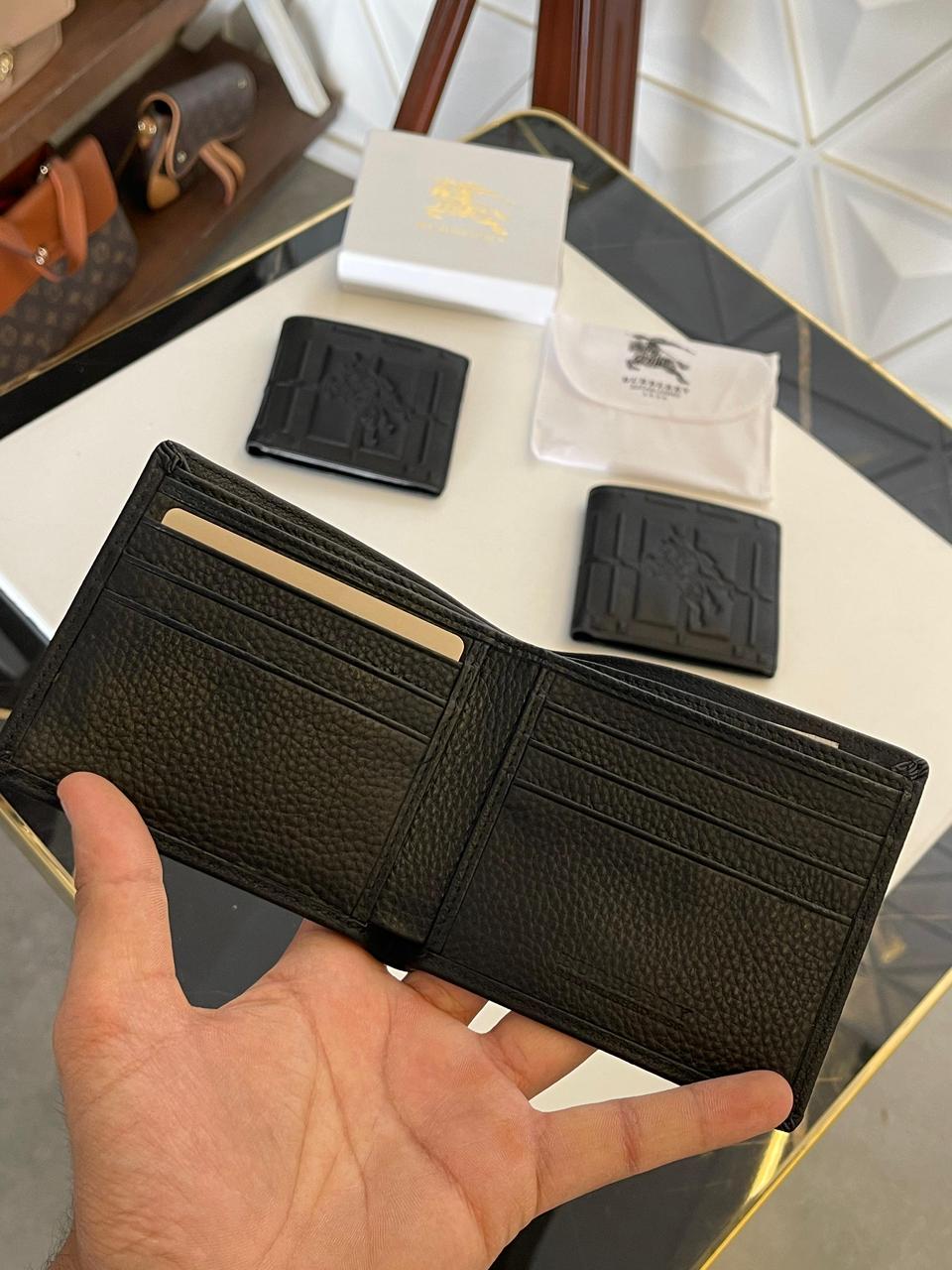 Buy First Copy Burberry Embossed Leather Wallet for Men - Master Quality 7A Mirror at Lowest Price Online India