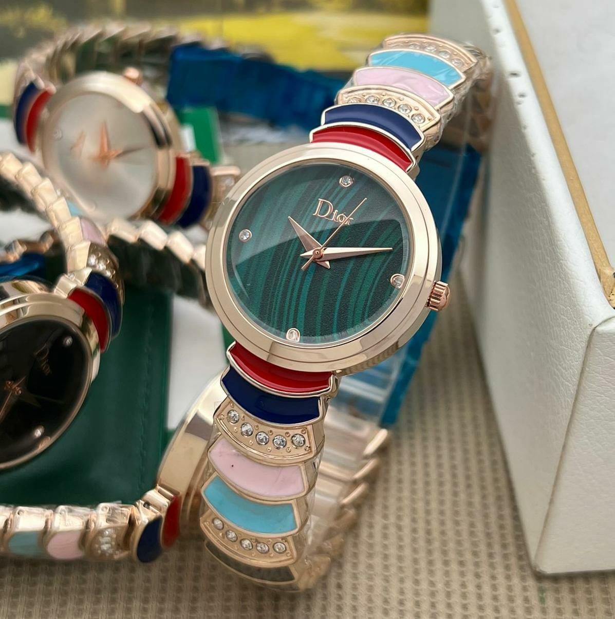 Buy First Copy Dior Multicolor Bracelet Watch for Women - Master Quality 7A Mirror at Lowest Price Online India
