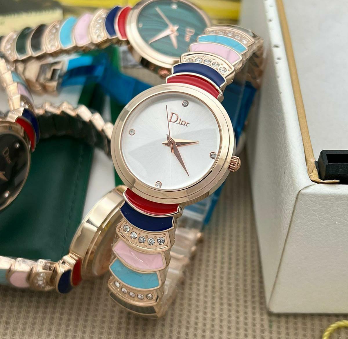 Buy First Copy Dior Multicolor Bracelet Watch for Women - Master Quality 7A Mirror at Lowest Price Online India