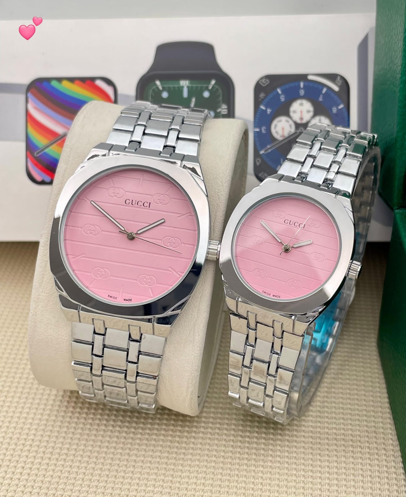 Buy First Copy Gucci Couple Watches with Matching Design - Master Quality 7A Mirror at Lowest Price Online India