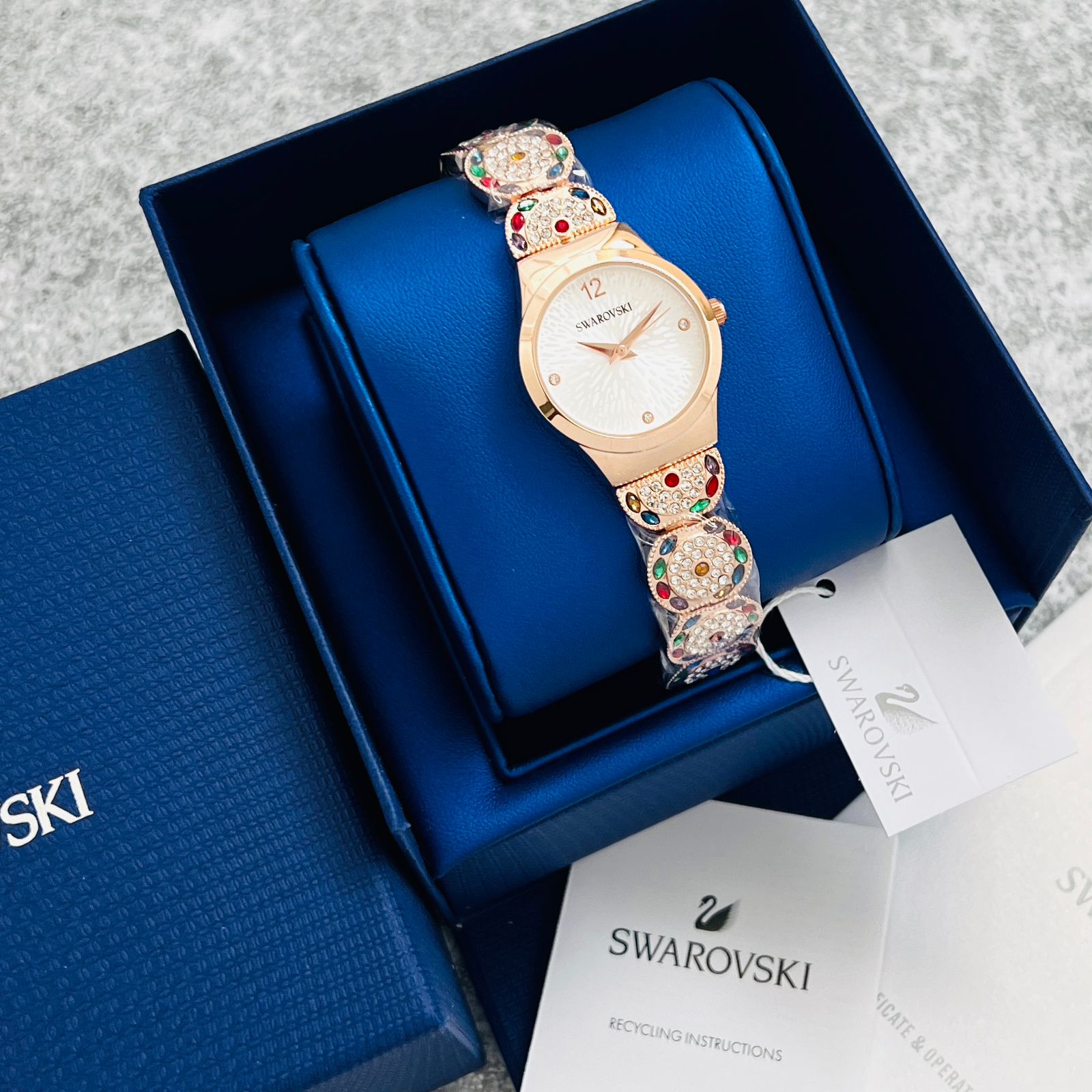 Buy First Copy Swarovski Cocktail Watch for Women 24.5mm - Master Quality 7A Mirror at Lowest Price Online India