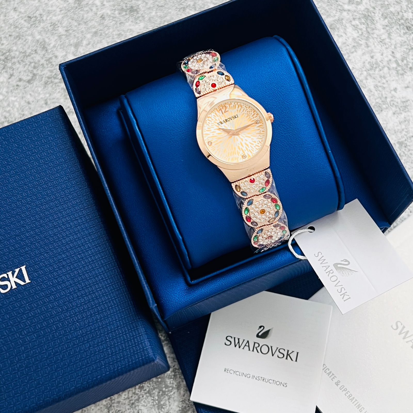 Buy First Copy Swarovski Cocktail Watch for Women 24.5mm - Master Quality 7A Mirror at Lowest Price Online India
