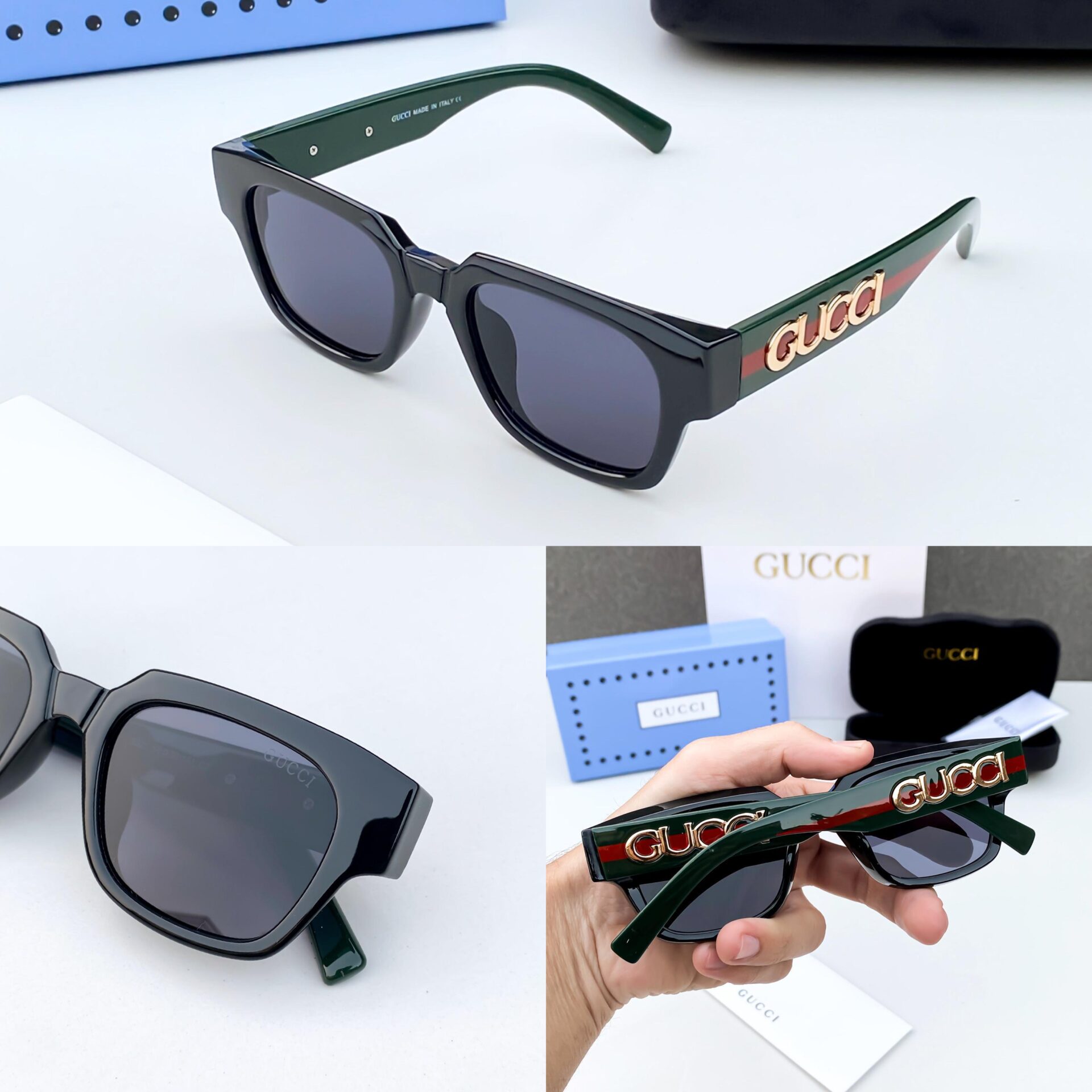 Buy First Copy Gucci Inspired Sunglasses with Web Stripe Detail - Master Quality 7A Mirror at Lowest Price Online India