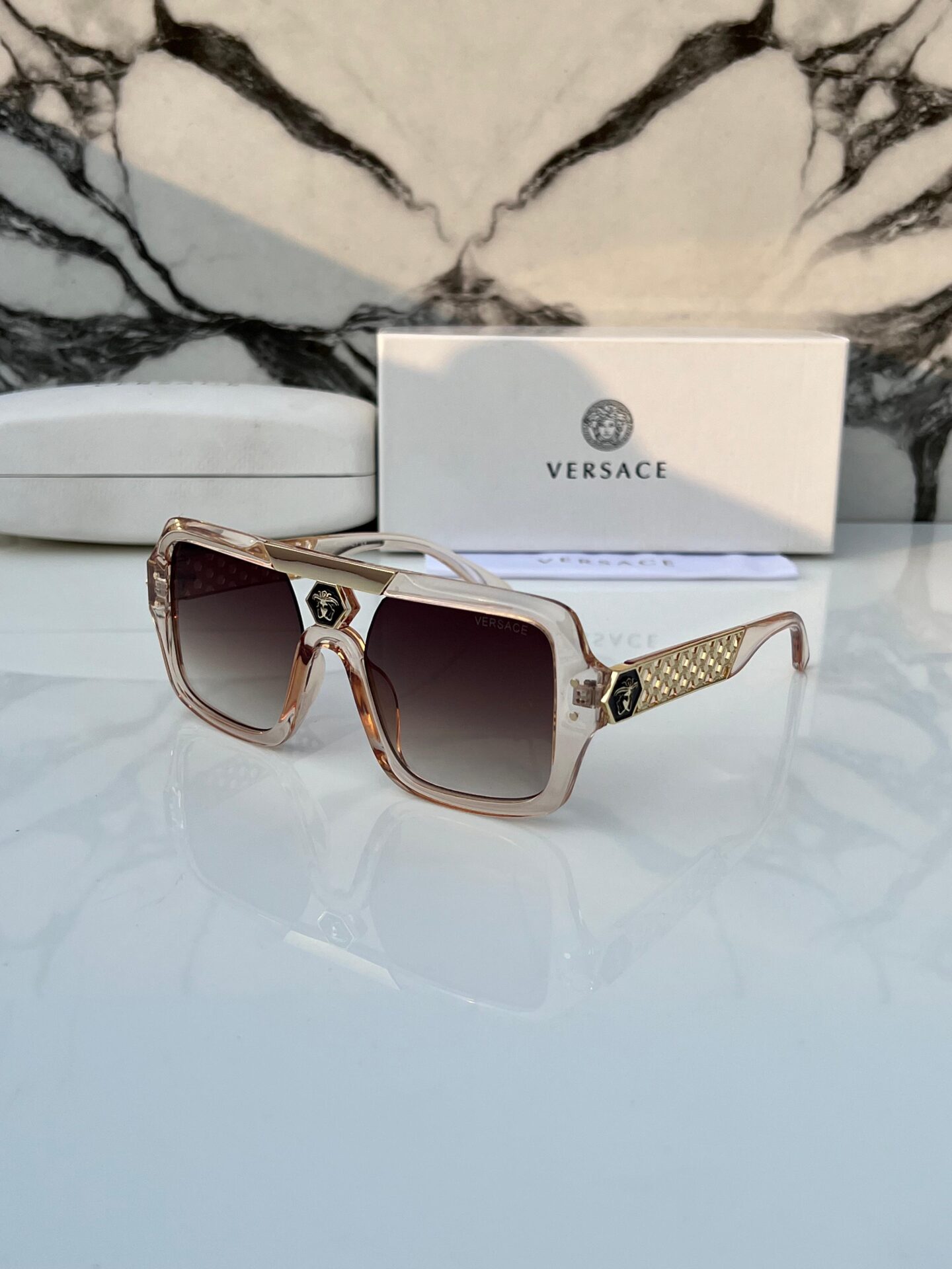 Buy First Copy Versace Square Sunglasses for Women - Master Quality 7A Mirror at Lowest Price Online India