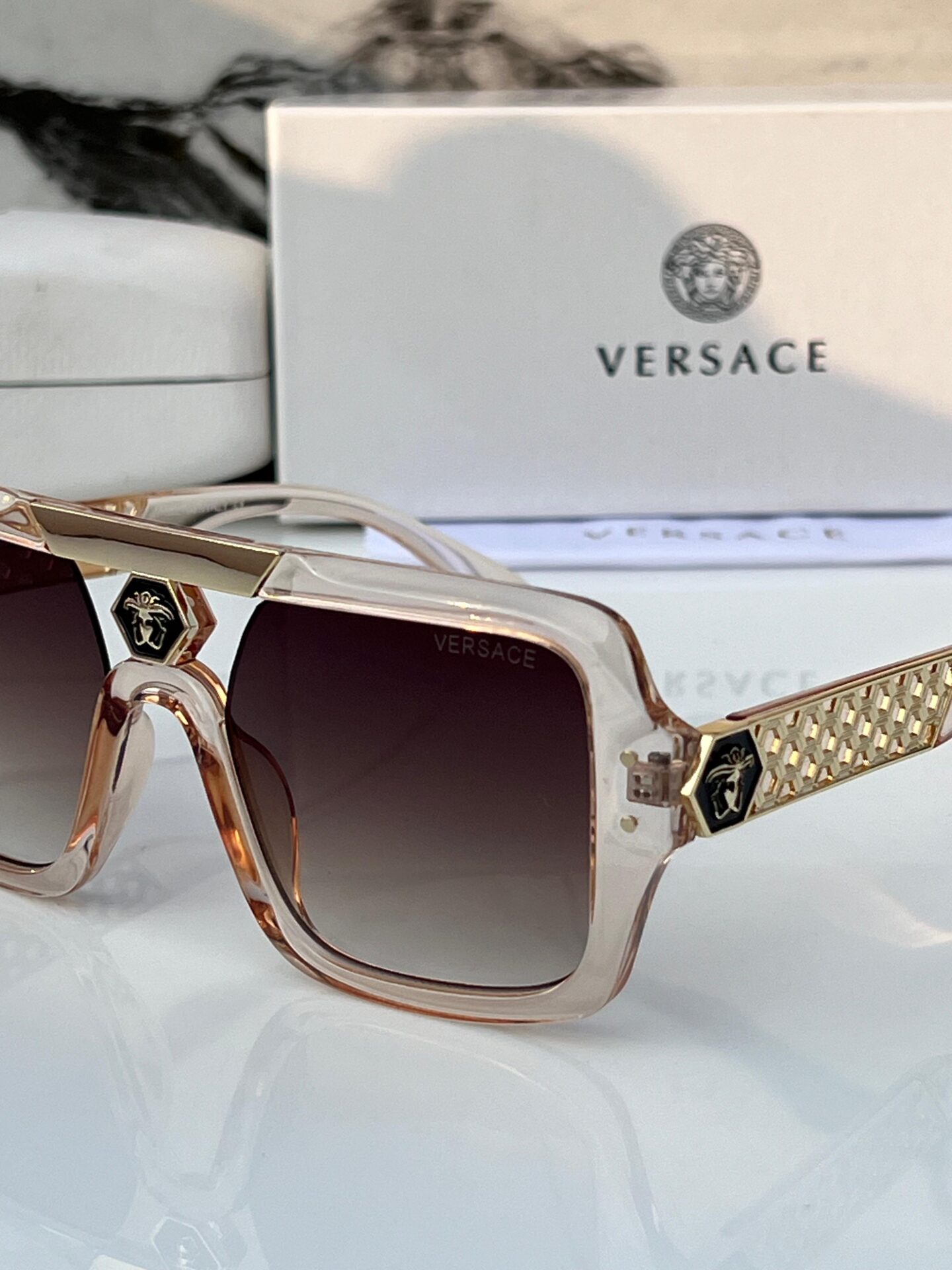 Buy First Copy Versace Square Sunglasses for Women - Master Quality 7A Mirror at Lowest Price Online India