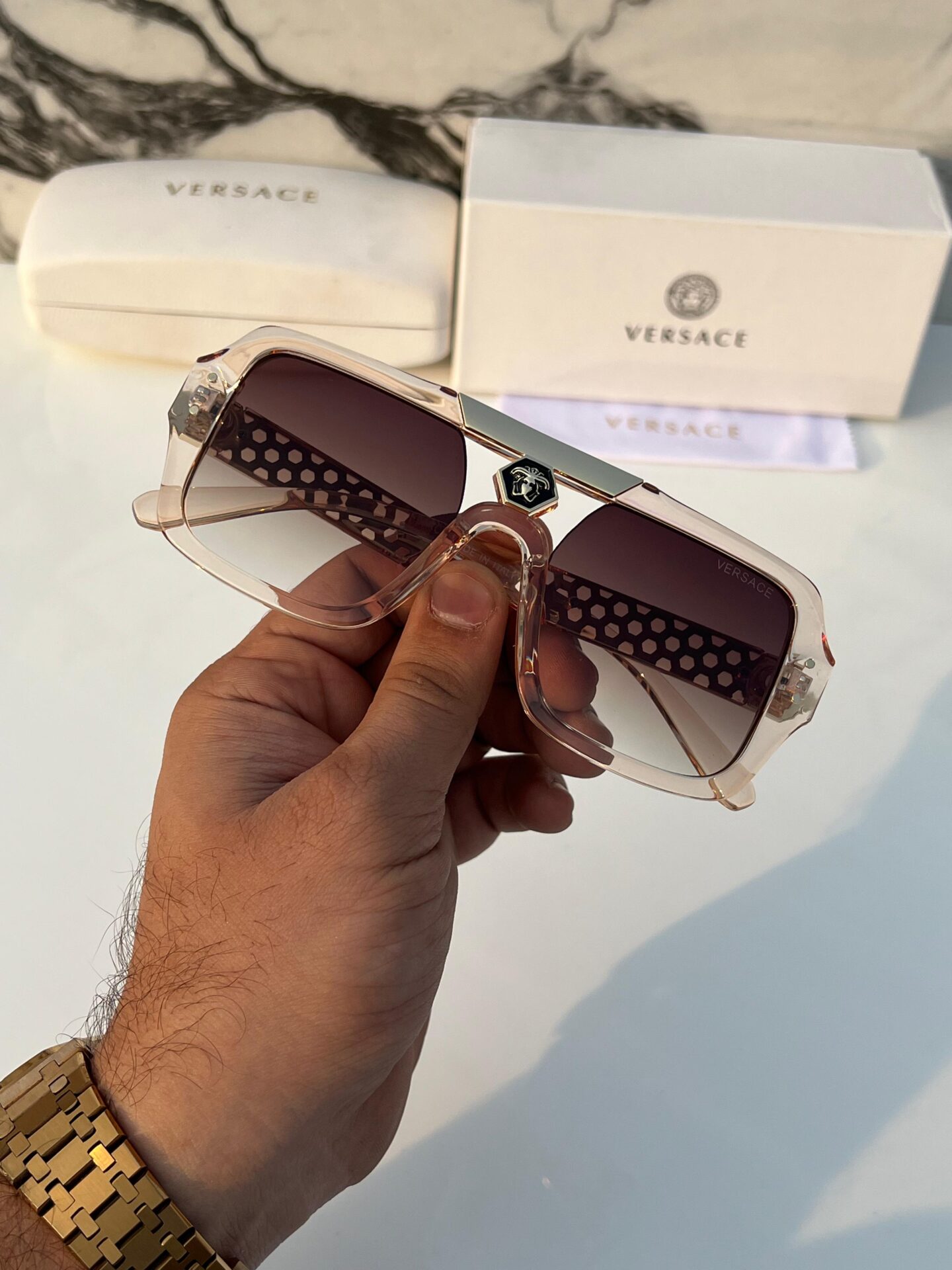 Buy First Copy Versace Square Sunglasses for Women - Master Quality 7A Mirror at Lowest Price Online India