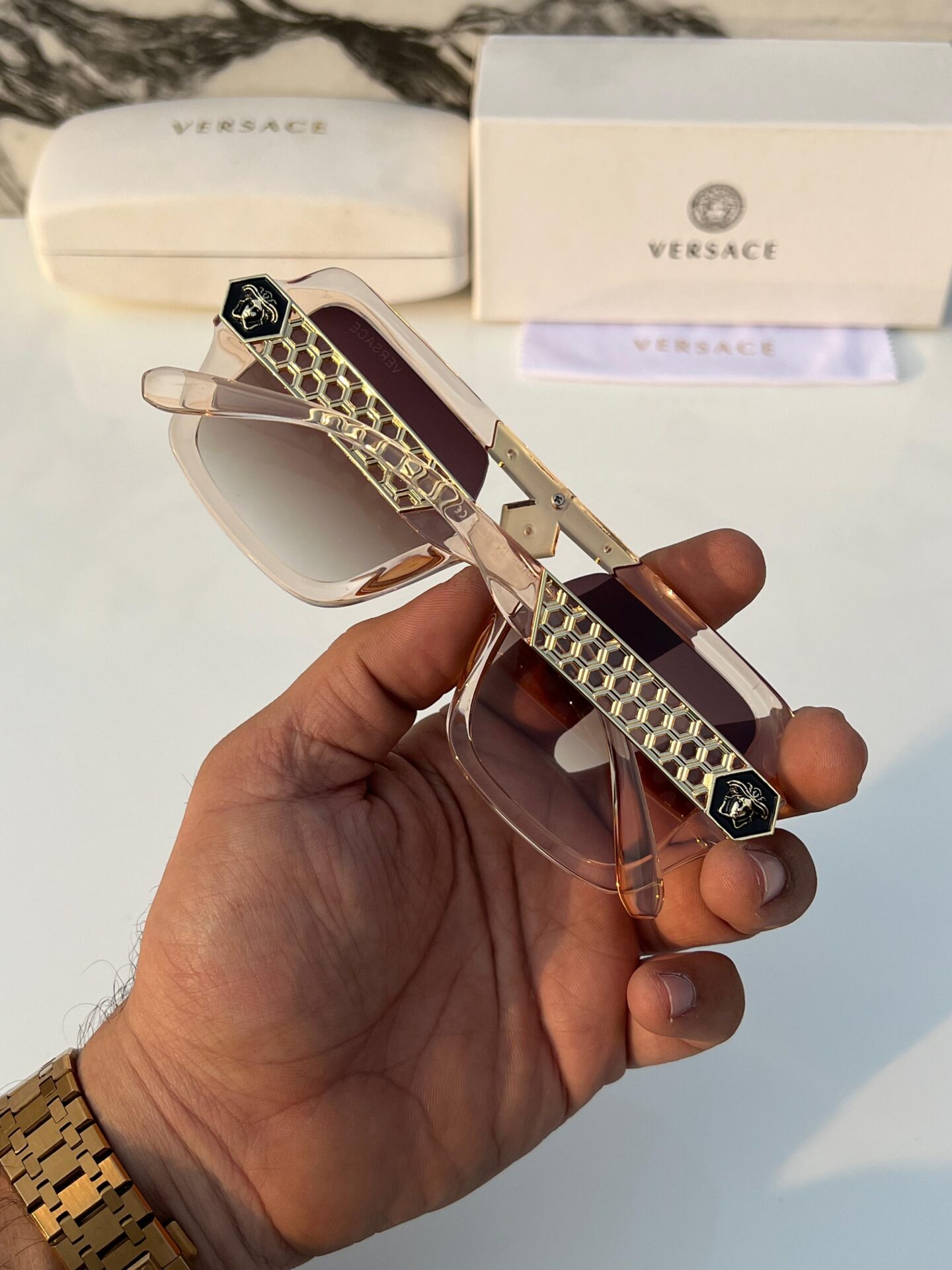 Buy First Copy Versace Square Sunglasses for Women - Master Quality 7A Mirror at Lowest Price Online India