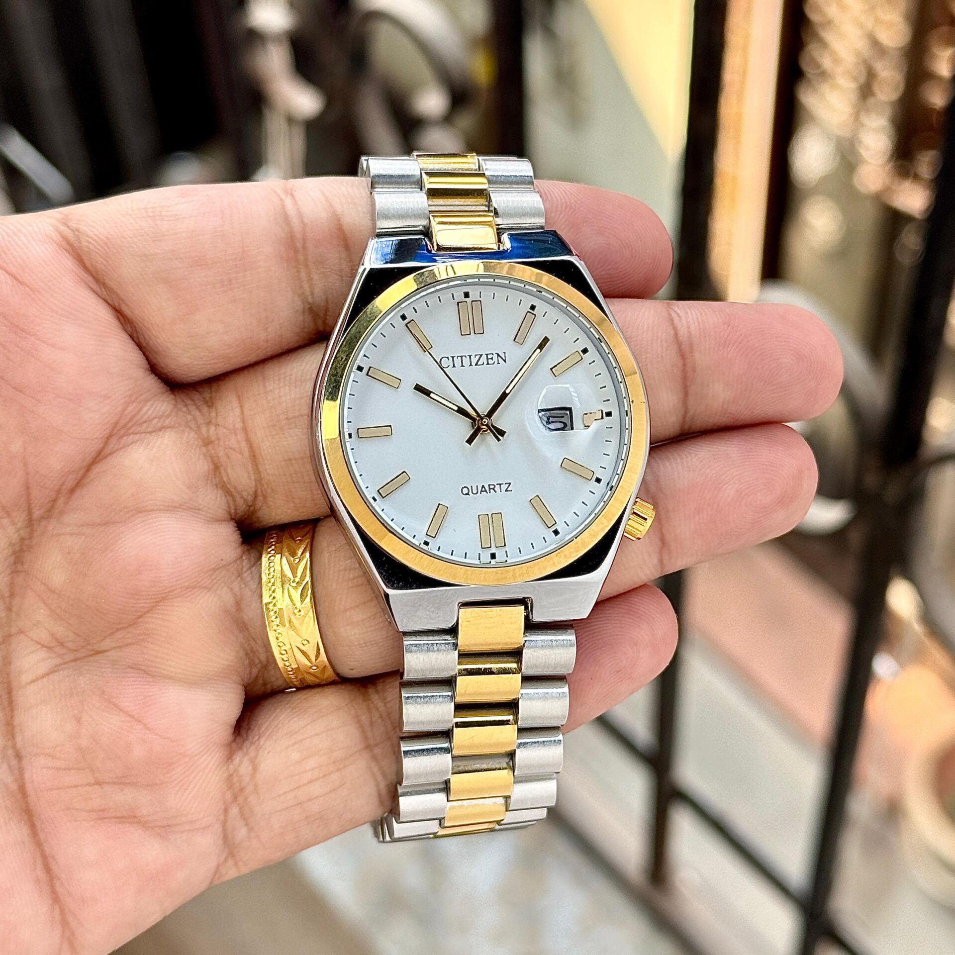 Buy First Copy Citizen Men’s Classic Watch with Two-Tone Bracelet 41mm - Master Quality 7A Mirror at Lowest Price Online India