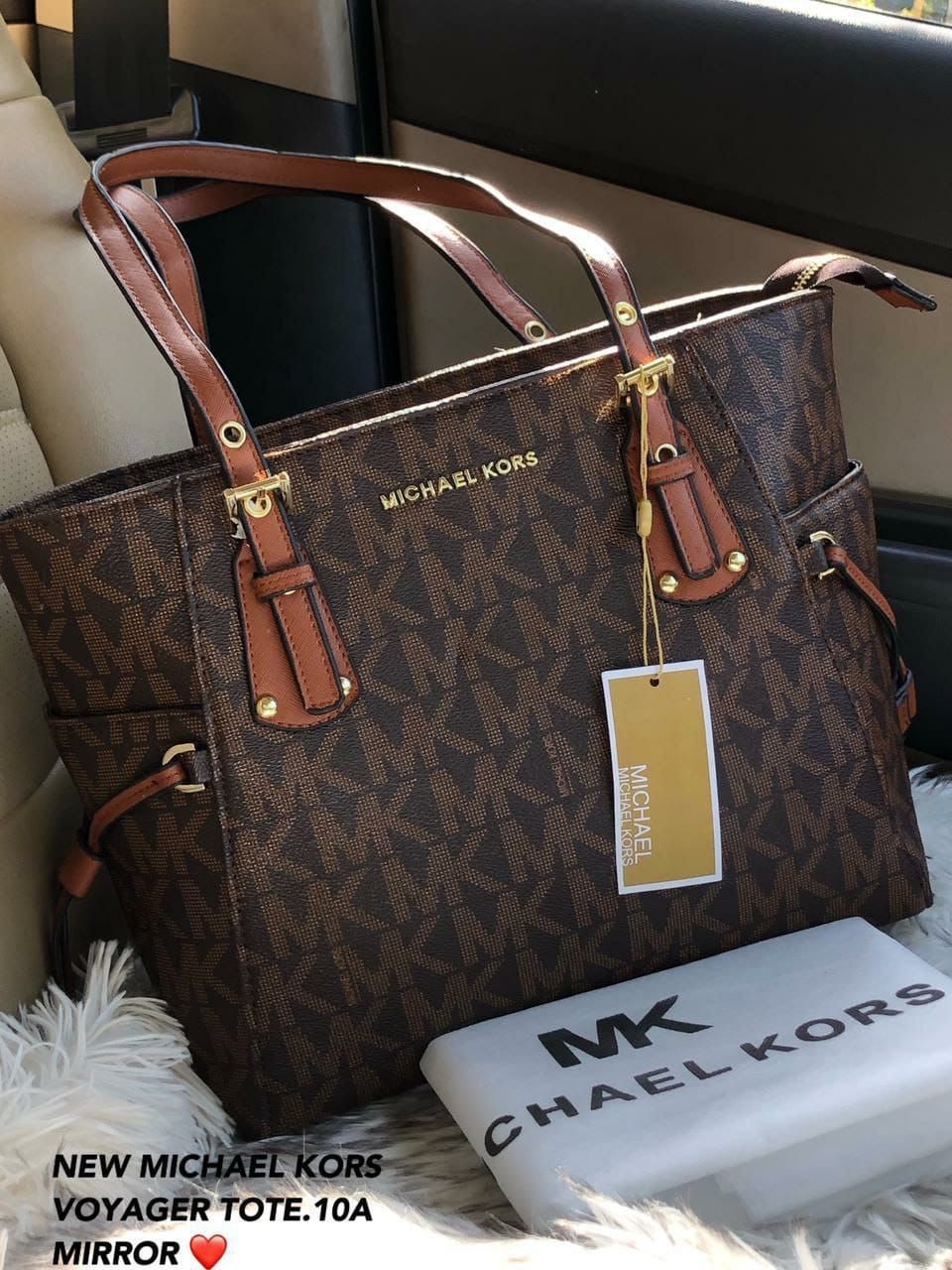 Buy First Copy Michael Kors Voyager Signature Women Tote Bag - Master Quality 7A Mirror at Lowest Price Online India