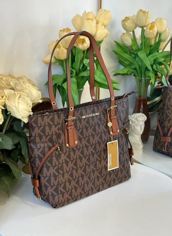 Buy First Copy Michael Kors Voyager Signature Women Tote Bag - Master Quality 7A Mirror at Lowest Price Online India