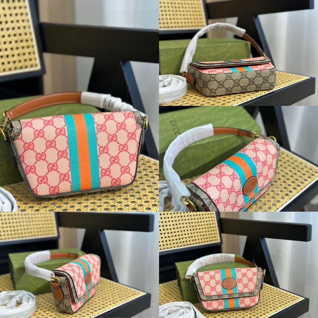 Buy First Copy Gucci GG Mini Ophidia Women Sling Bag with Web Stripe Detail - Master Quality 7A Mirror at Lowest Price Online India
