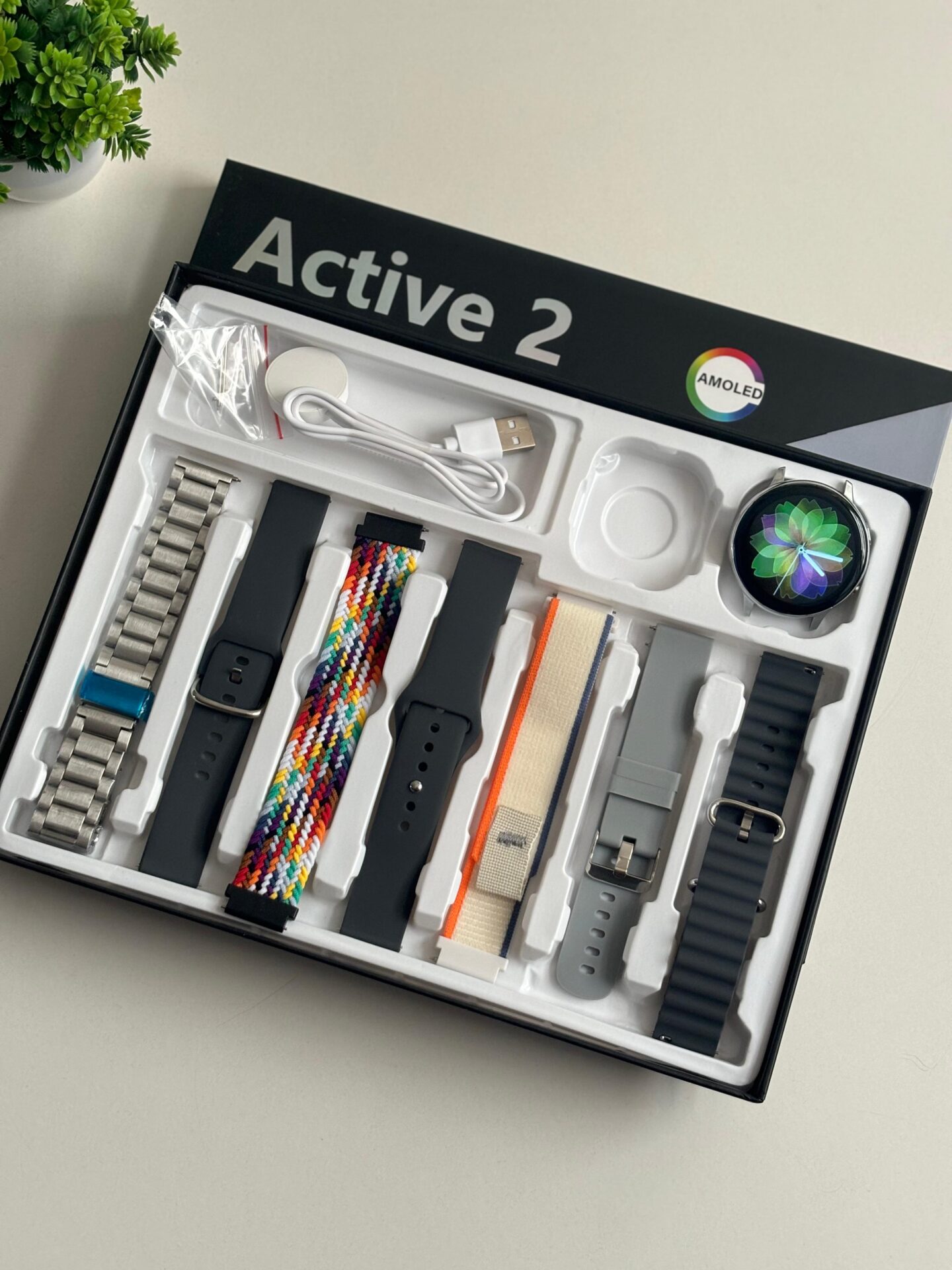 Buy First Copy Samsung Active 2 Smartwatch Combo โ 7 Straps & More! - Master Quality 7A Mirror at Lowest Price Online India