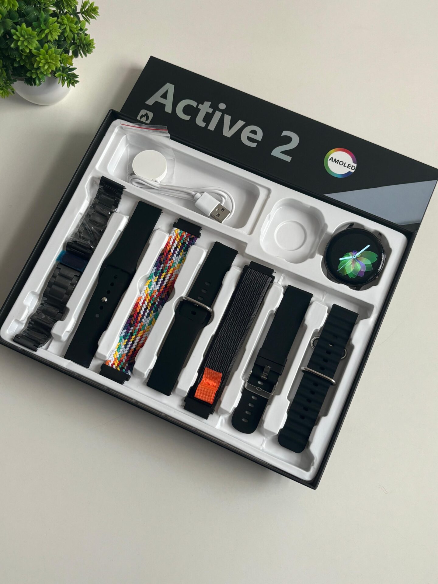 Buy First Copy Samsung Active 2 Smartwatch Combo โ 7 Straps & More! - Master Quality 7A Mirror at Lowest Price Online India