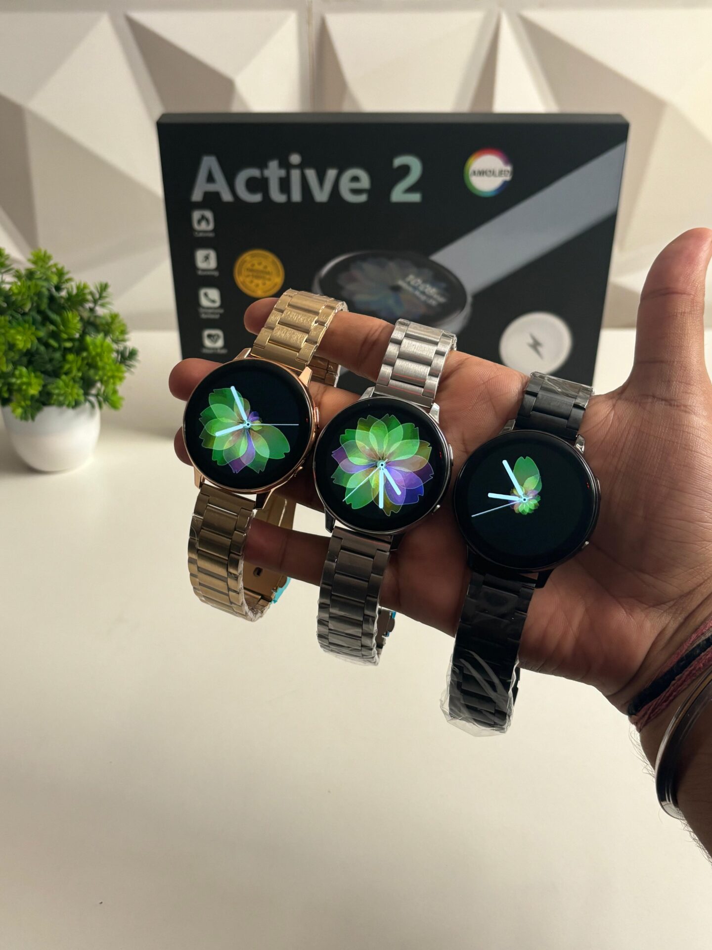 Buy First Copy Samsung Active 2 Smartwatch Combo โ 7 Straps & More! - Master Quality 7A Mirror at Lowest Price Online India