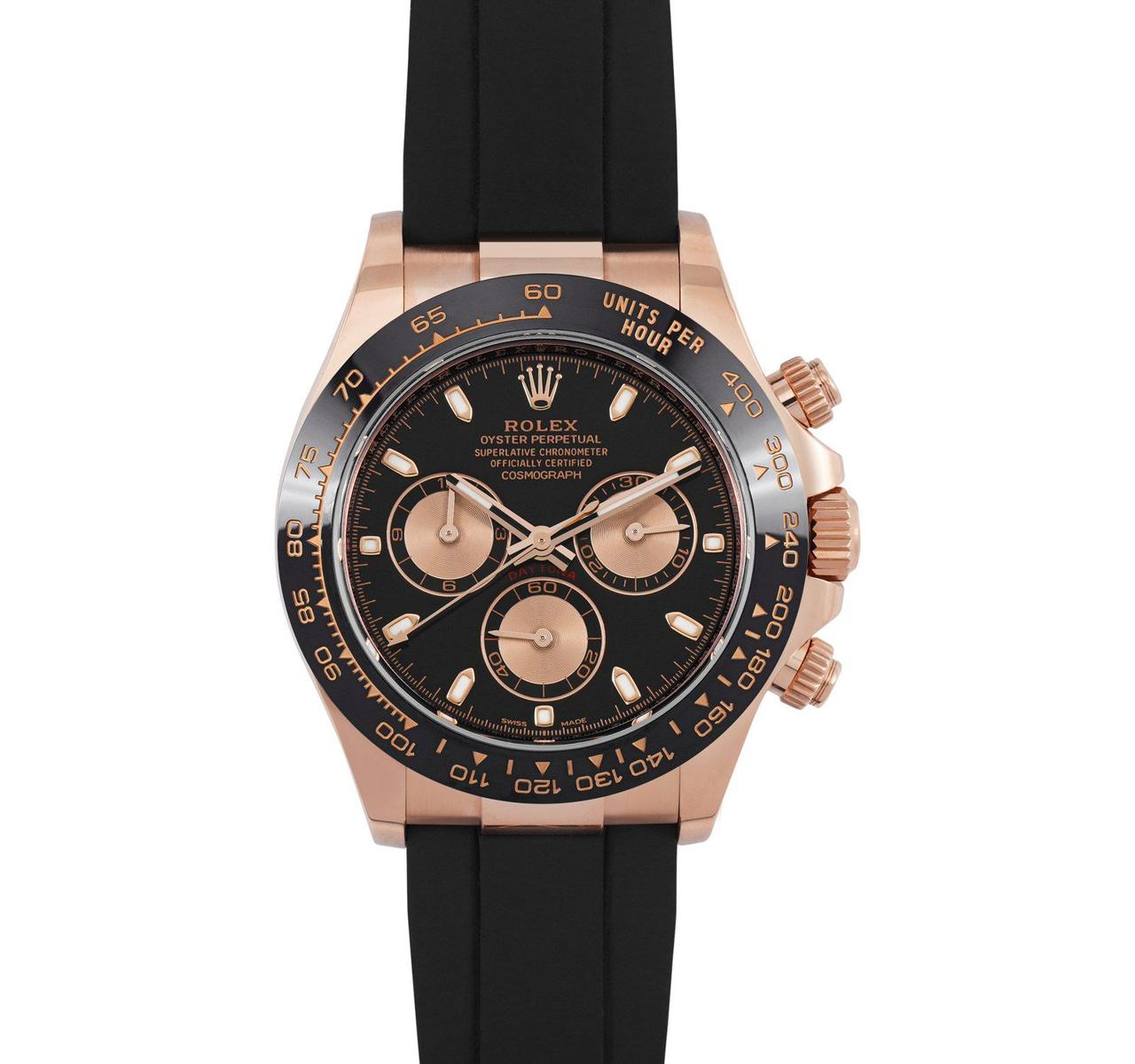 Buy First Copy Rolex Daytona Chronograph Automatic Watch – Black Dial with Black Ceramic Bezel - Master Quality 7A Mirror at Lowest Price Online India