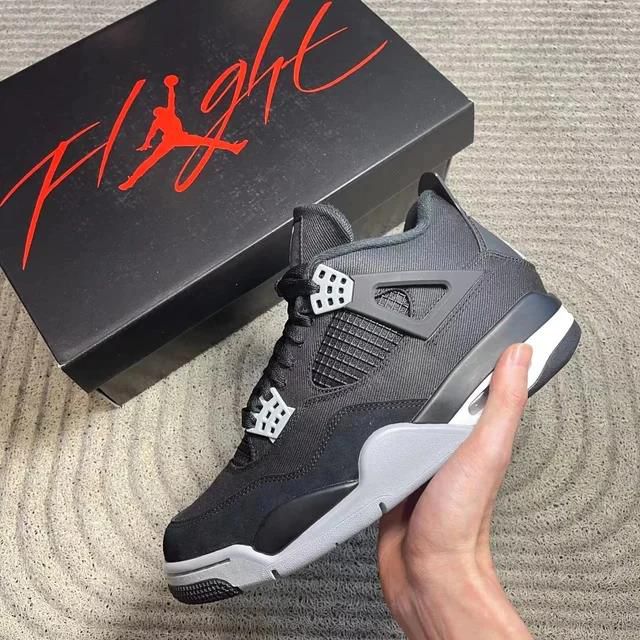 Buy First Copy Air Jordan Retro 4 Black Cat Men’s Sneakers - Master Quality 7A Mirror at Lowest Price Online India
