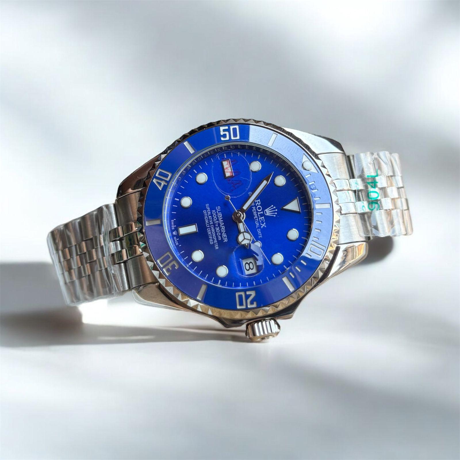 Buy First Copy Rolex Submariner Automatic Men’s Watch 41mm Blue Dial with Jubilee Bracelet - Master Quality 7A Mirror at Lowest Price Online India