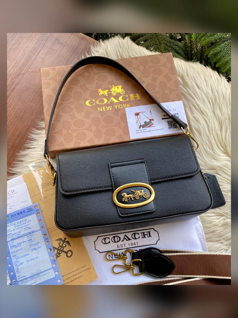 Buy First Copy Coach Baguette Women Shoulder Bag with Horse and Carriage Charm - Master Quality 7A Mirror at Lowest Price Online India