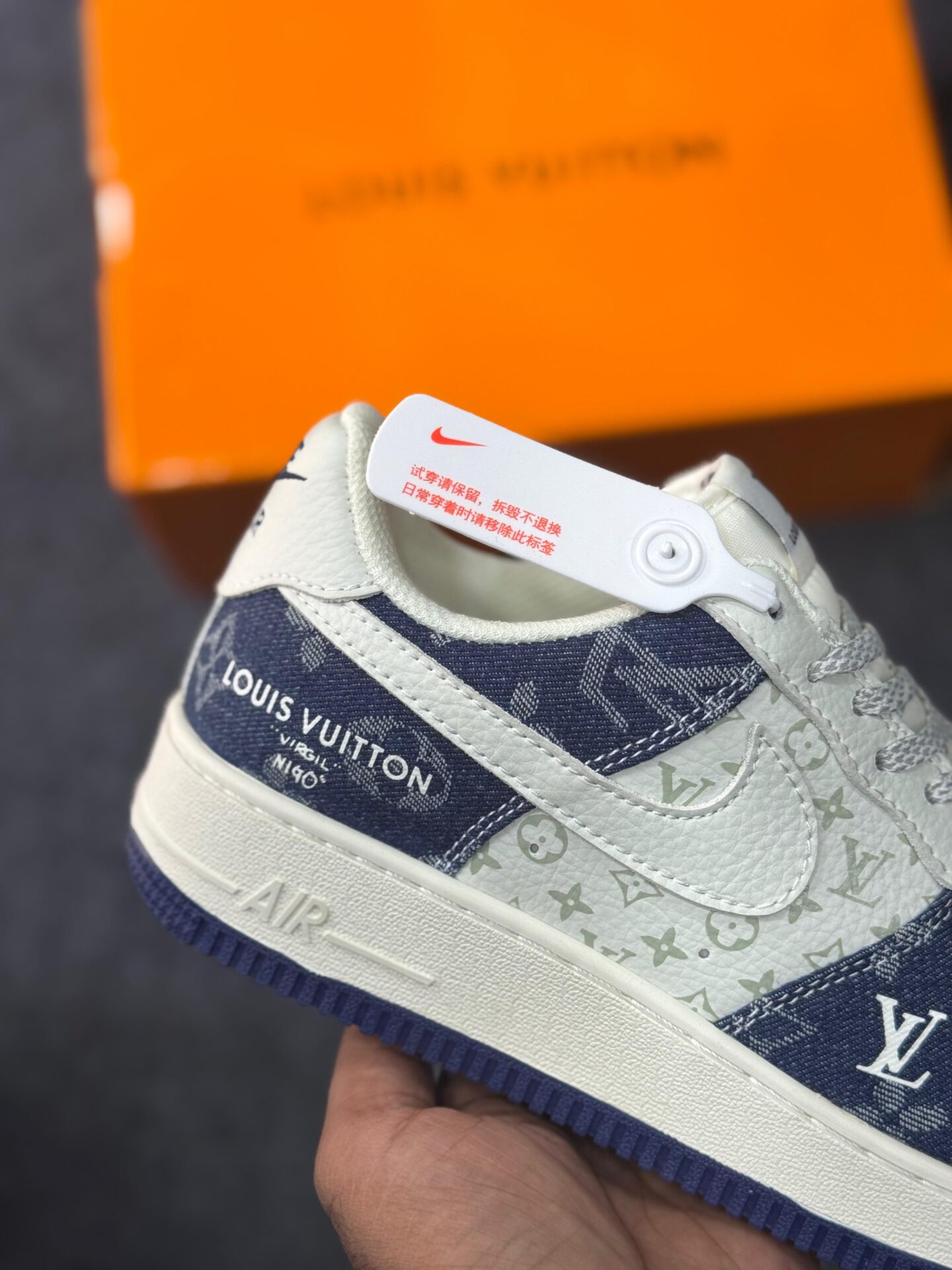 Buy First Copy Nike Air Force 1 Low x Louis Vuitton x Virgil Abloh – A Trifecta of Style - Master Quality 7A Mirror at Lowest Price Online India