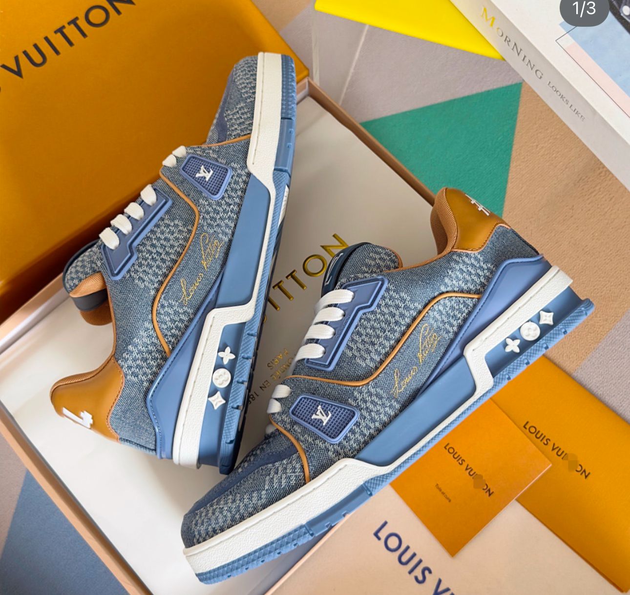 Buy First Copy Louis Vuitton Sneakers Unisex Luxury and Street Style - Master Quality 7A Mirror at Lowest Price Online India