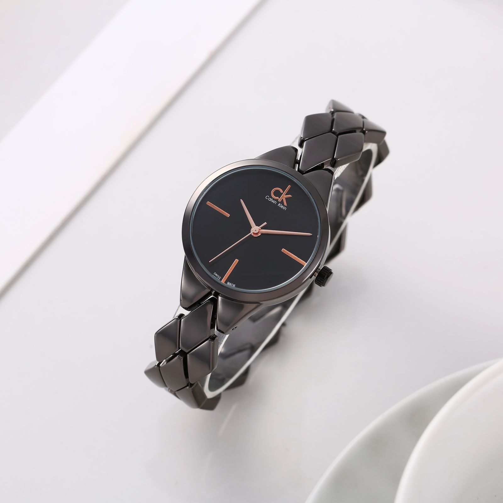 Buy First Copy Calvin Klein Women’s Watch with Rose Gold Tone Bracelet - Master Quality 7A Mirror at Lowest Price Online India