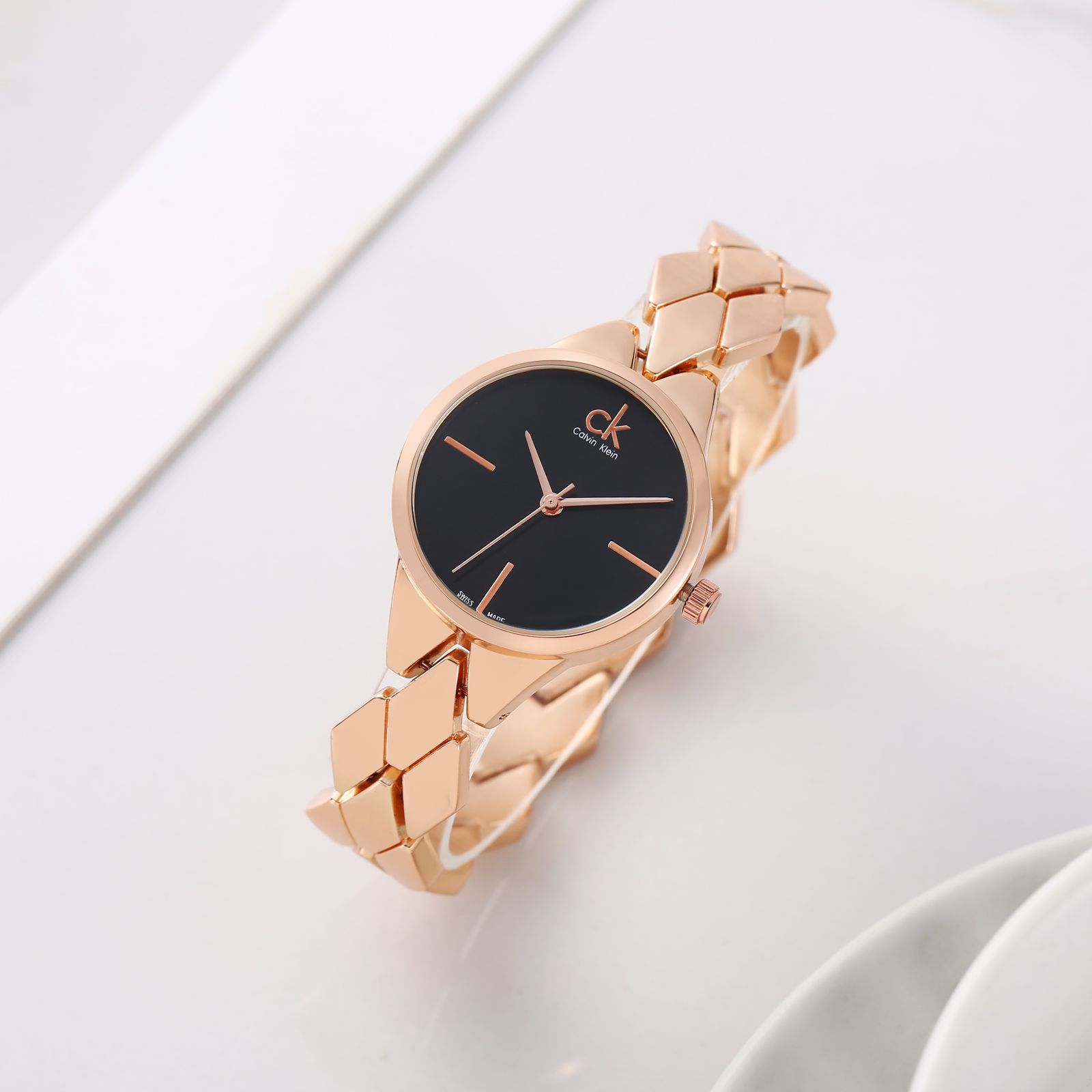 Buy First Copy Calvin Klein Women’s Watch with Rose Gold Tone Bracelet - Master Quality 7A Mirror at Lowest Price Online India