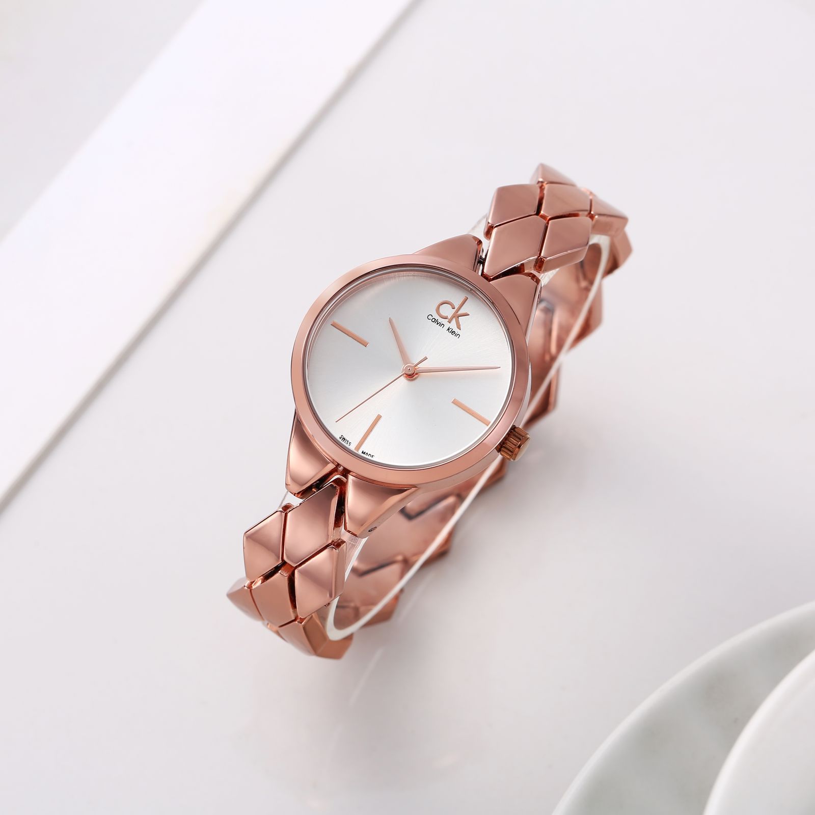 Buy First Copy Calvin Klein Women’s Watch with Rose Gold Tone Bracelet - Master Quality 7A Mirror at Lowest Price Online India