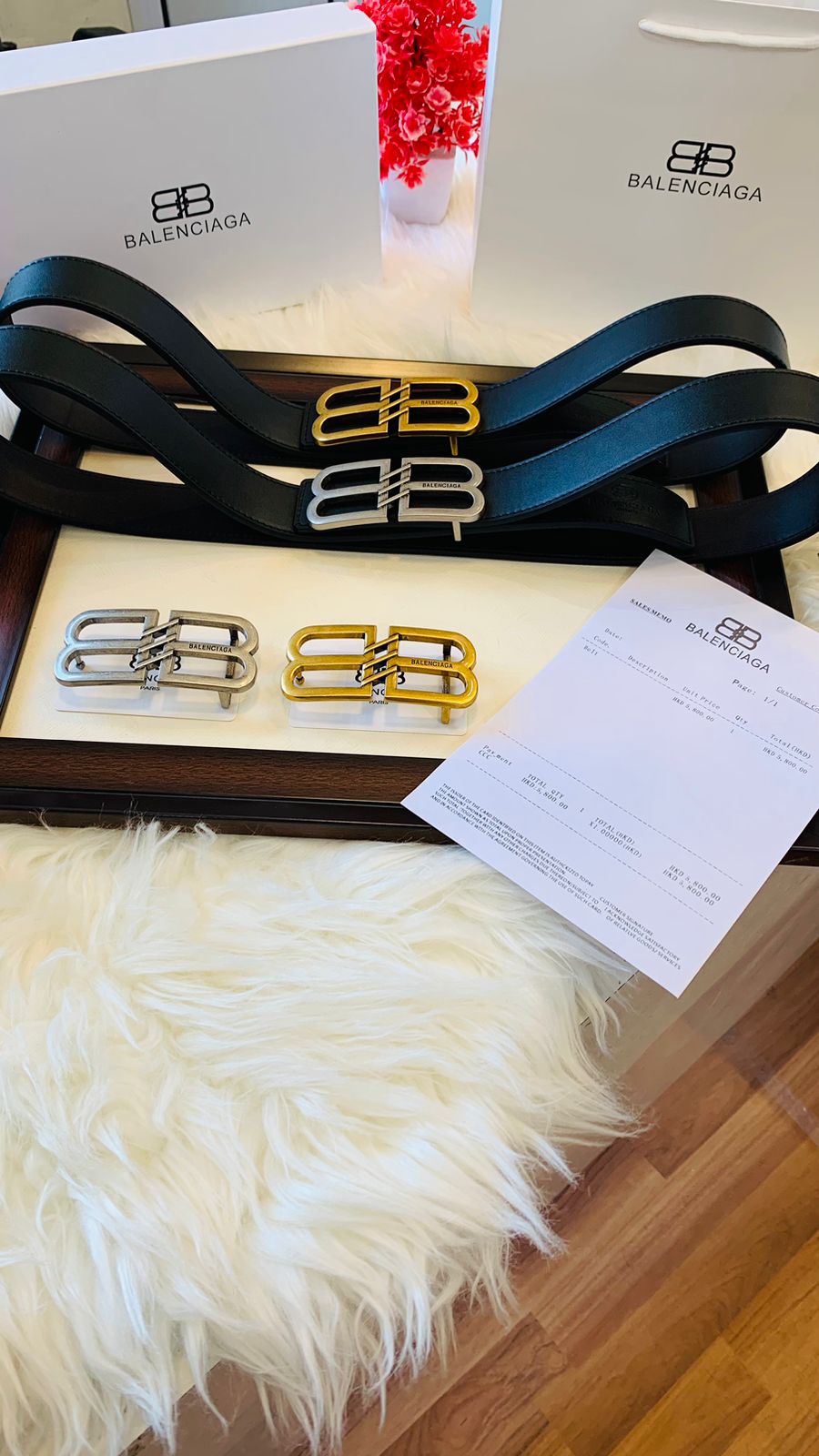 Buy First Copy Balenciaga Interchangeable Buckle Belts Unisex - Master Quality 7A Mirror at Lowest Price Online India