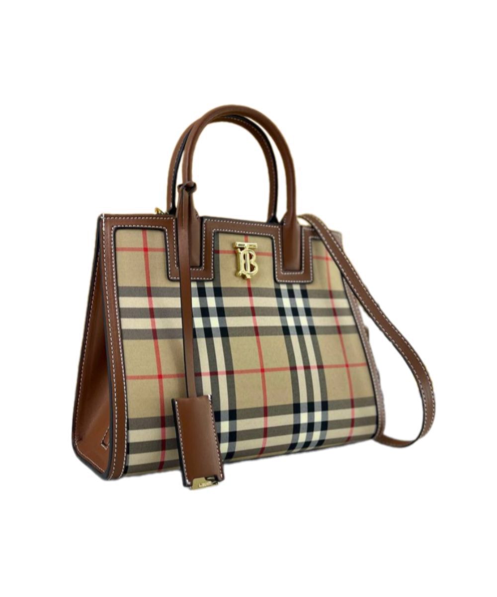 Buy First Copy Burberry TB Signature Canvas Handbag For Women - Master Quality 7A Mirror at Lowest Price Online India