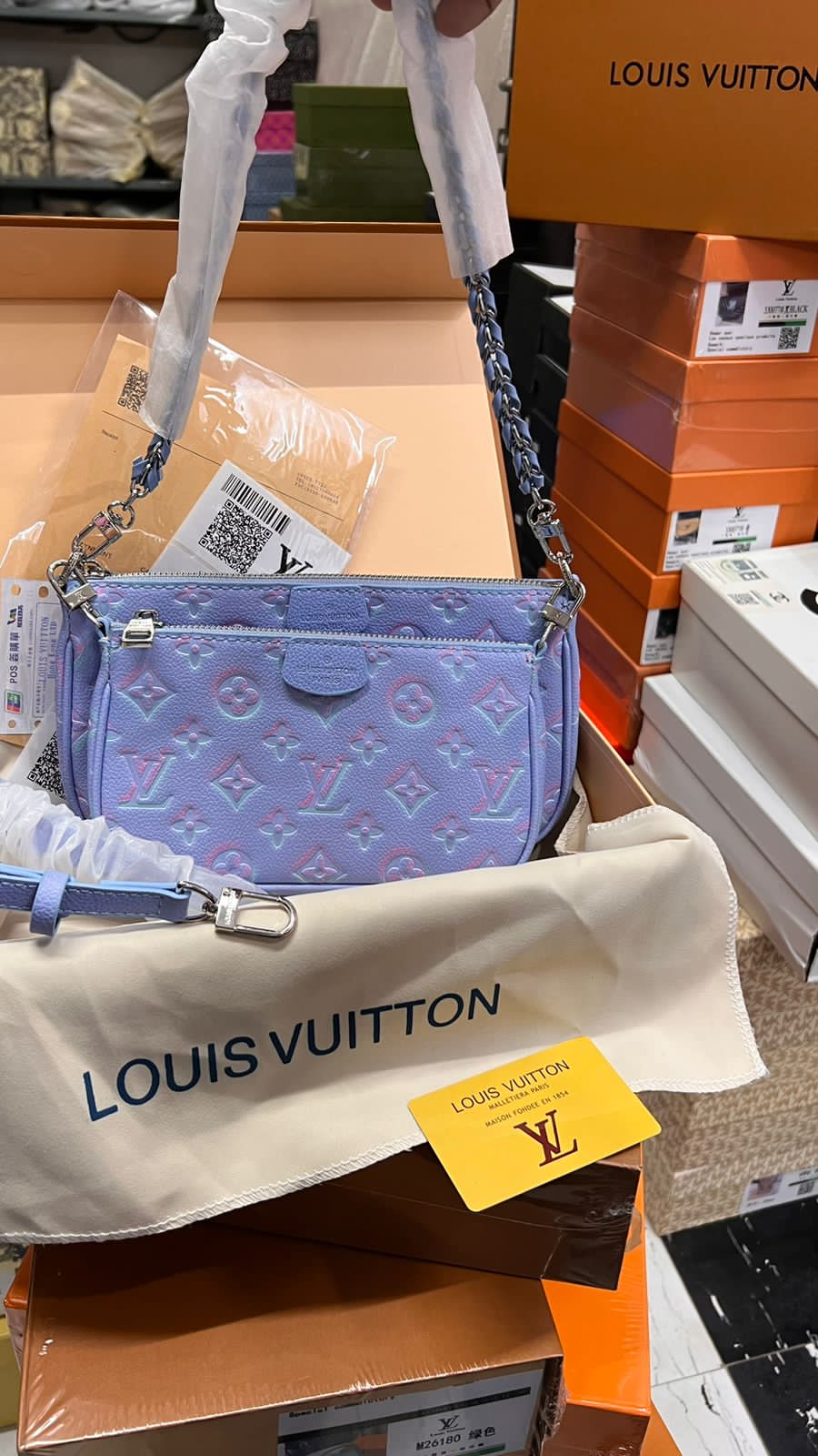 Buy First Copy Louis Vuitton Multi Pochette Women Crossbody Bag - Master Quality 7A Mirror at Lowest Price Online India