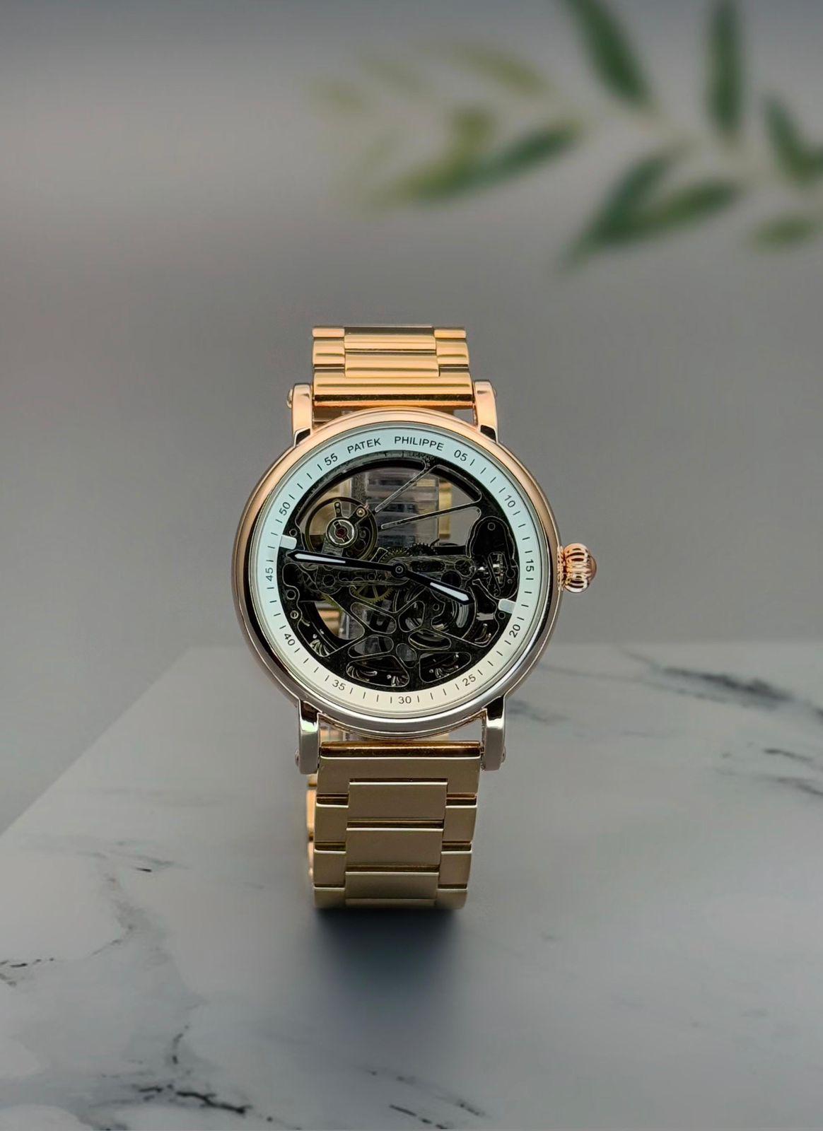 Buy First Copy Patek Philippe Men’s Skeleton Watch with Automatic Movement 42mm - Master Quality 7A Mirror at Lowest Price Online India