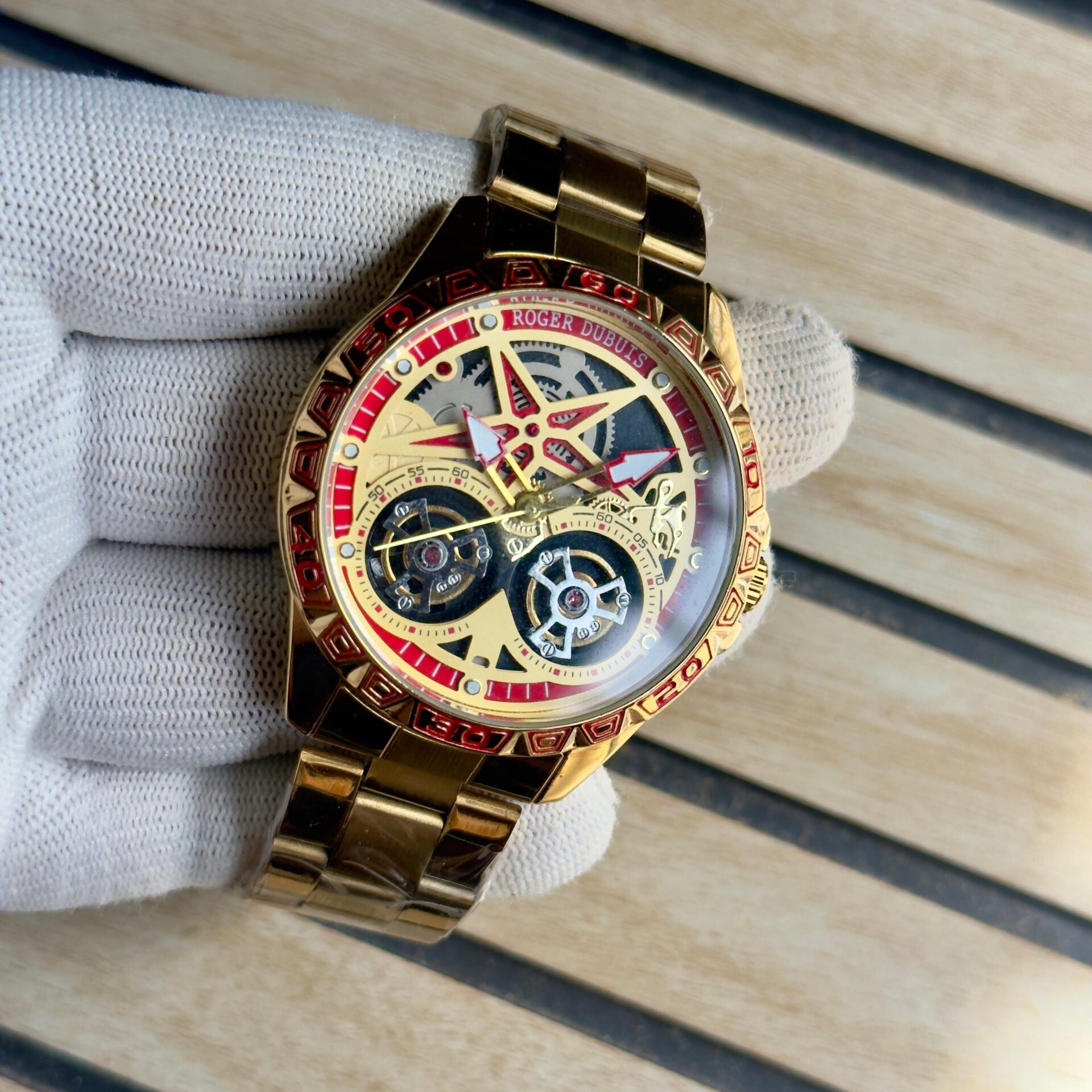 Buy First Copy Roger Dubuis Excalibur Skeleton Watch Haute Horlogerie for Men - Master Quality 7A Mirror at Lowest Price Online India