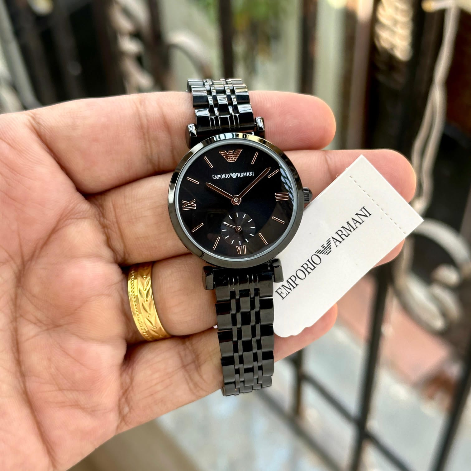Buy First Copy Emporio Armani Women’s Gianni T-Bar Dial Watch 32mm - Master Quality 7A Mirror at Lowest Price Online India