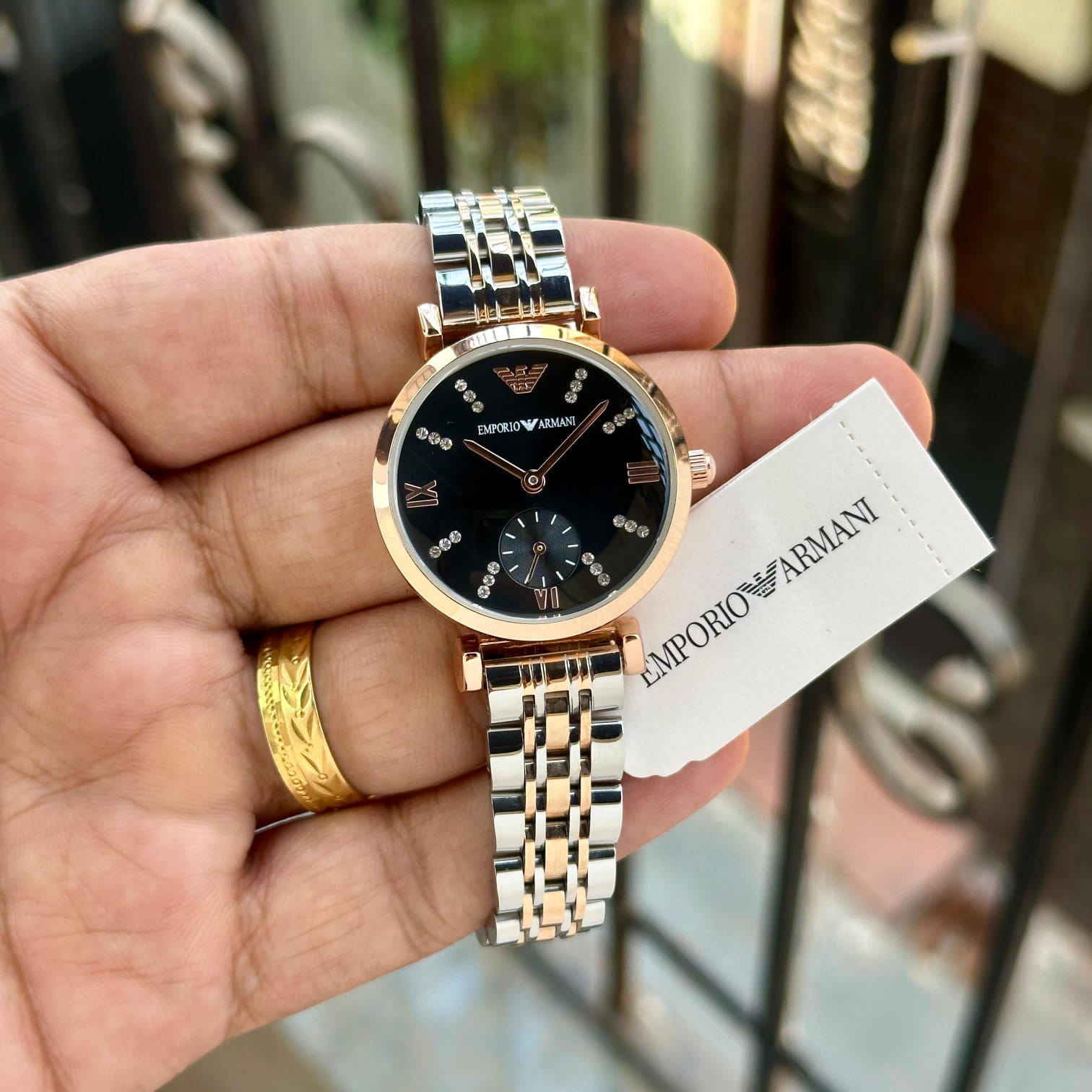 Buy First Copy Emporio Armani Women’s Gianni T-Bar Dial Watch 32mm - Master Quality 7A Mirror at Lowest Price Online India