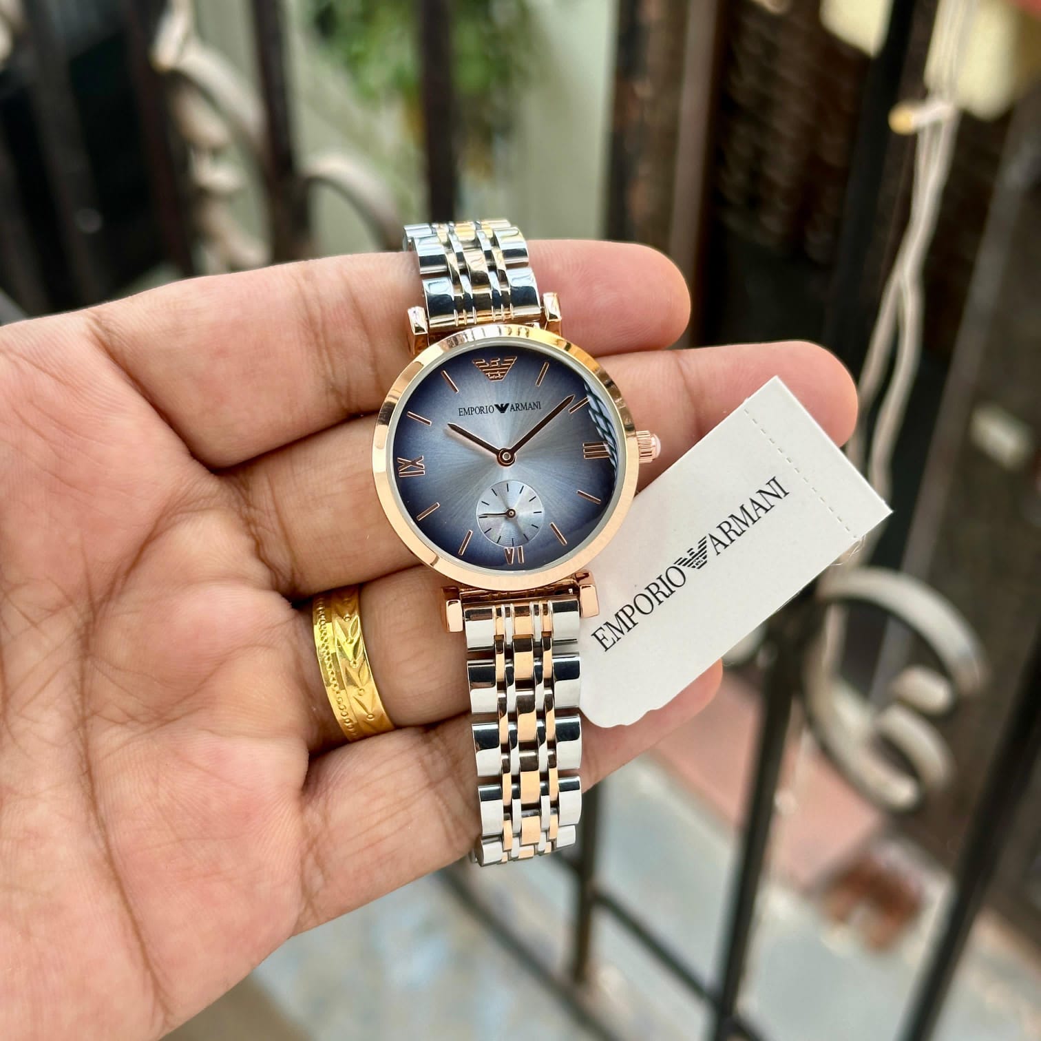 Buy First Copy Emporio Armani Women’s Gianni T-Bar Dial Watch 32mm - Master Quality 7A Mirror at Lowest Price Online India