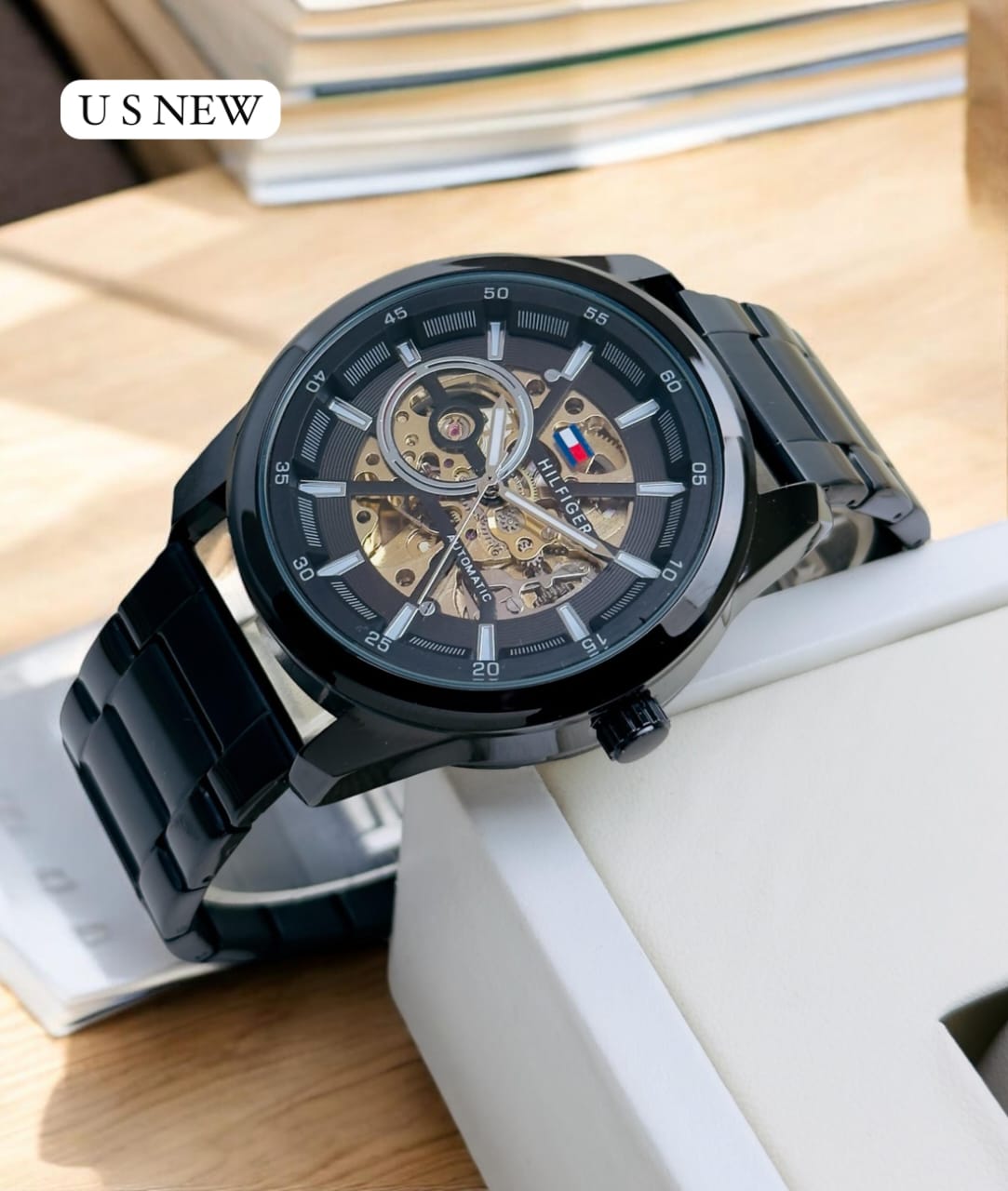 Buy First Copy Tommy Hilfiger Men’s Automatic Skeleton Watch - Master Quality 7A Mirror at Lowest Price Online India